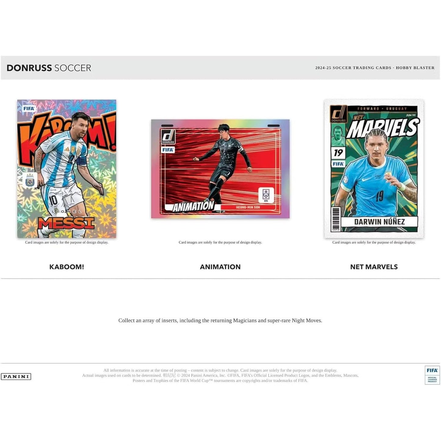 2024-25 Donruss FIFA Soccer Hobby Blaster Box - 6 Packs, 90 Cards - Panini