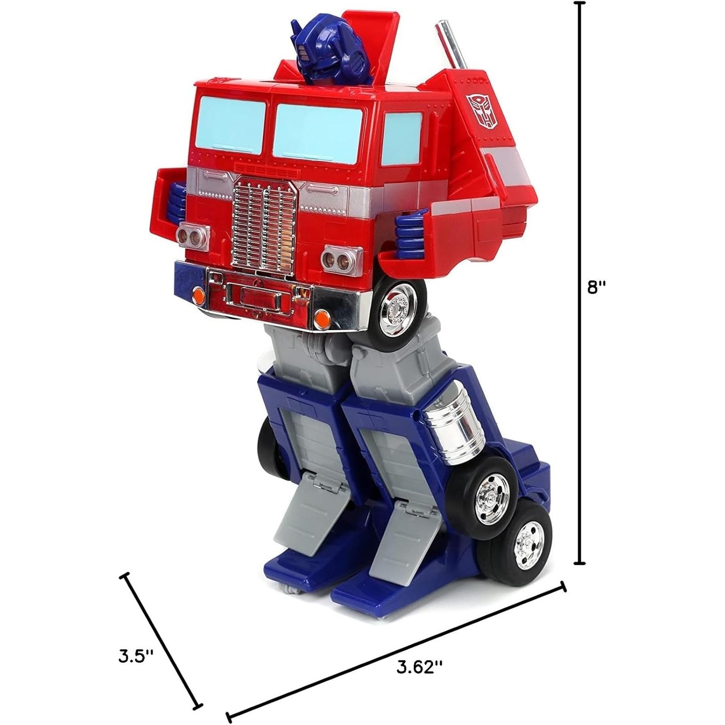 Transformers G1 Optimus Prime Converting R/C with Lights & Sounds - Jada Toys