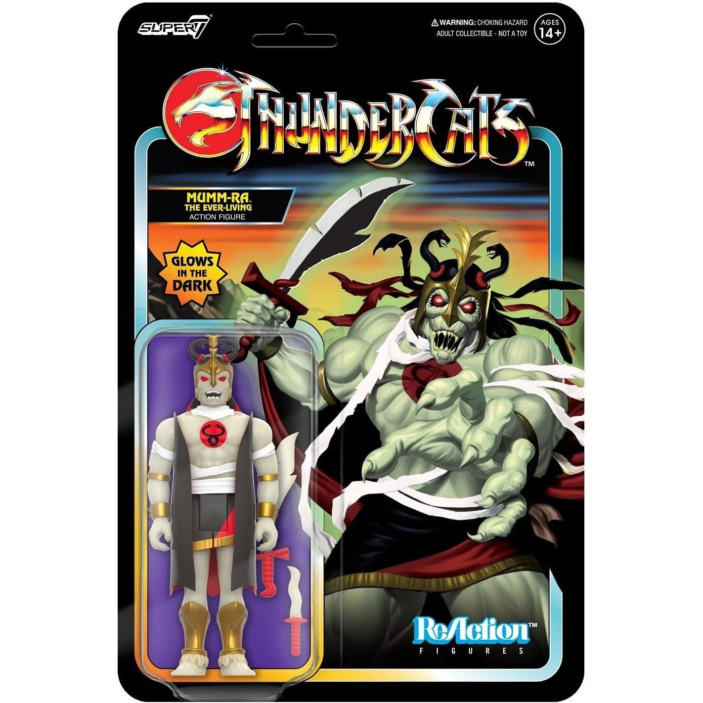 ThunderCats Mumm-Ra The Ever-Living Glow in the Dark Action Figure - Super7 - ReAction