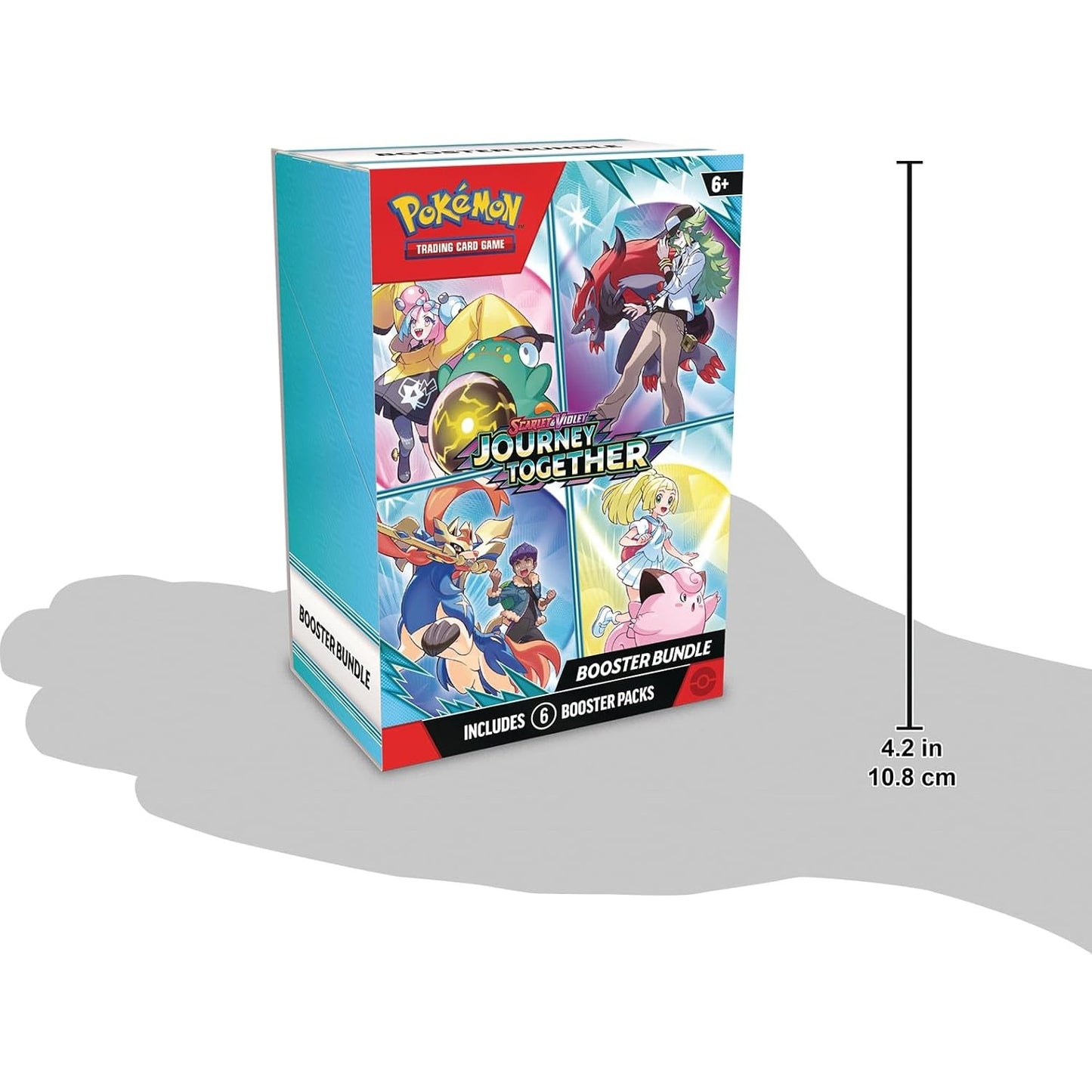 Pokemon TCG Scarlet & Violet Journey Together Booster Bundle - 6 Packs, 60 Cards + 6 Energy
