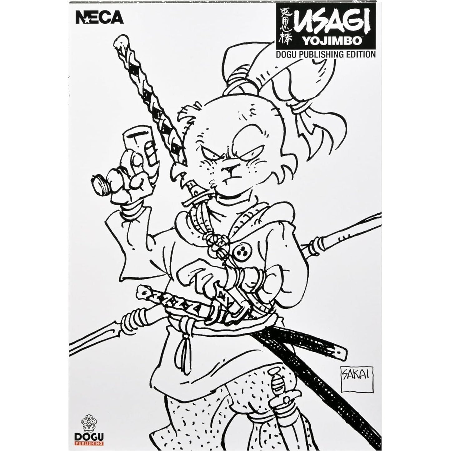 Space Adventure Usagi Yojimbo Black & White Ver. Action Figure - NECA