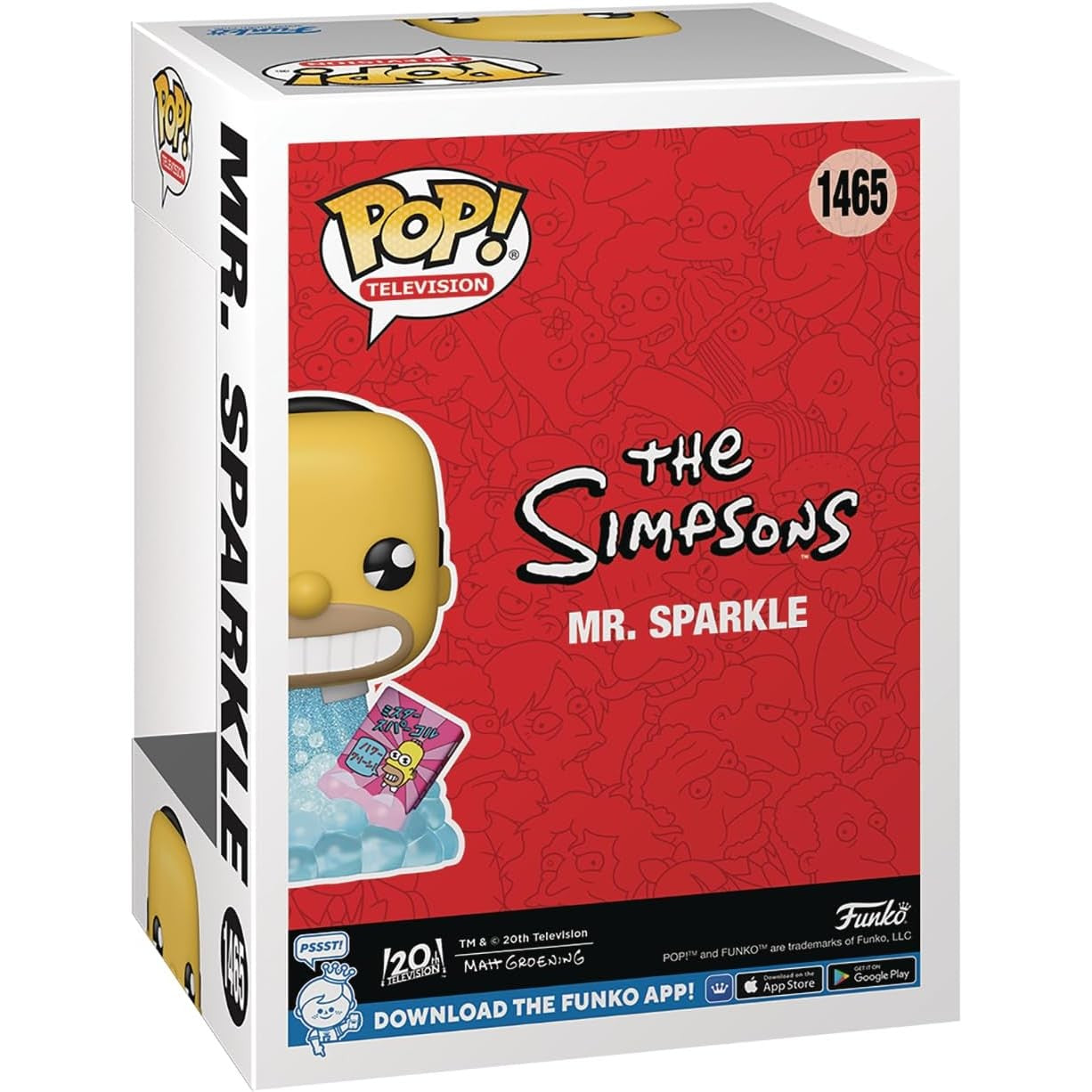 The Simpsons Mr. Sparkle Vinyl Figure - Funko POP! TV #1465 - Diamond Collection, PX Previews Exclusive!