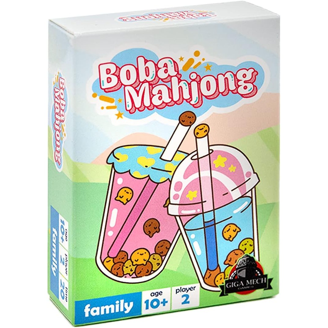 Boba Mahjong Bubble Tea Card Game - 2-Player, Ages 10+ - Giga Mech Games