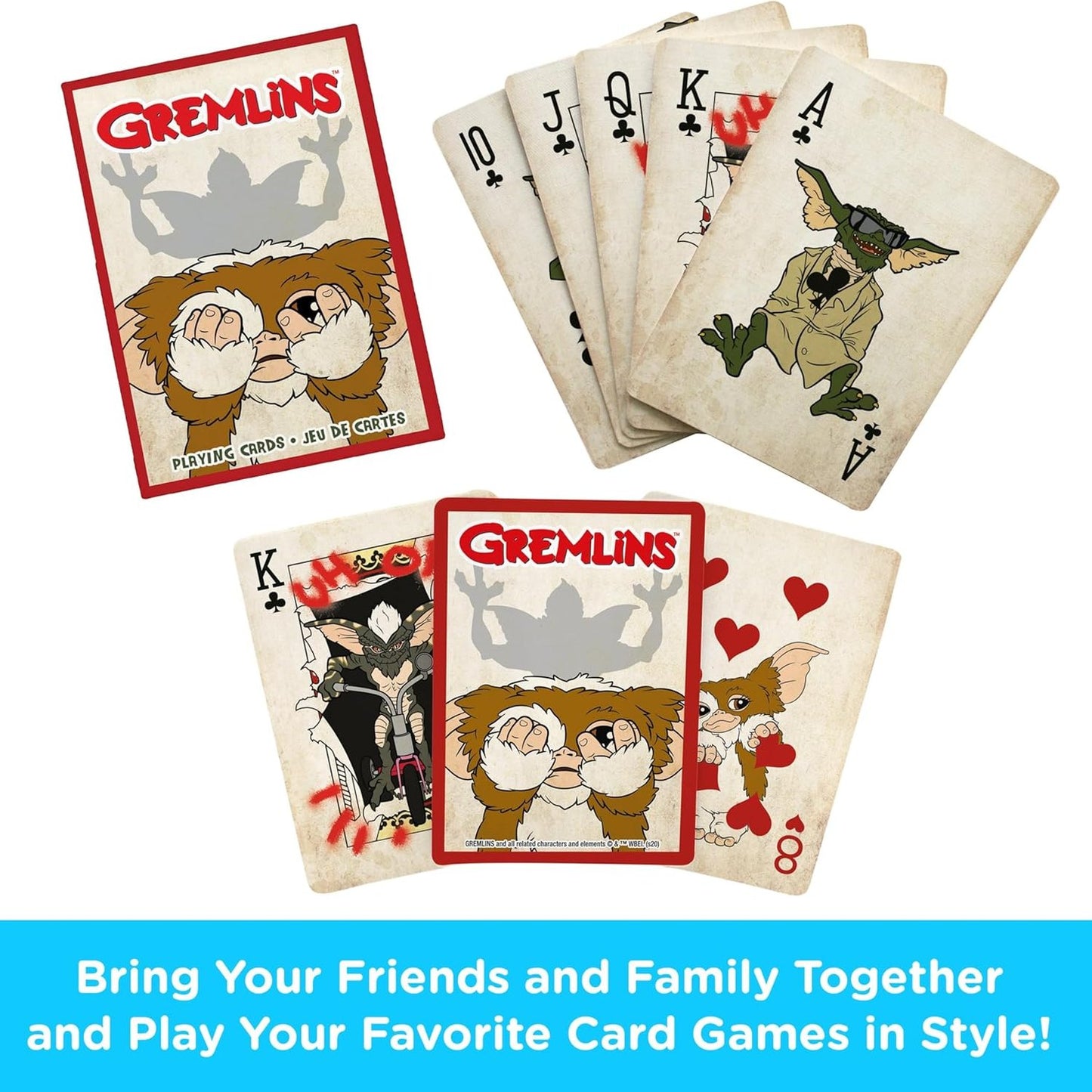 Gremlins Playing Cards - Deck of 52 + 2 Jokers - Aquarius