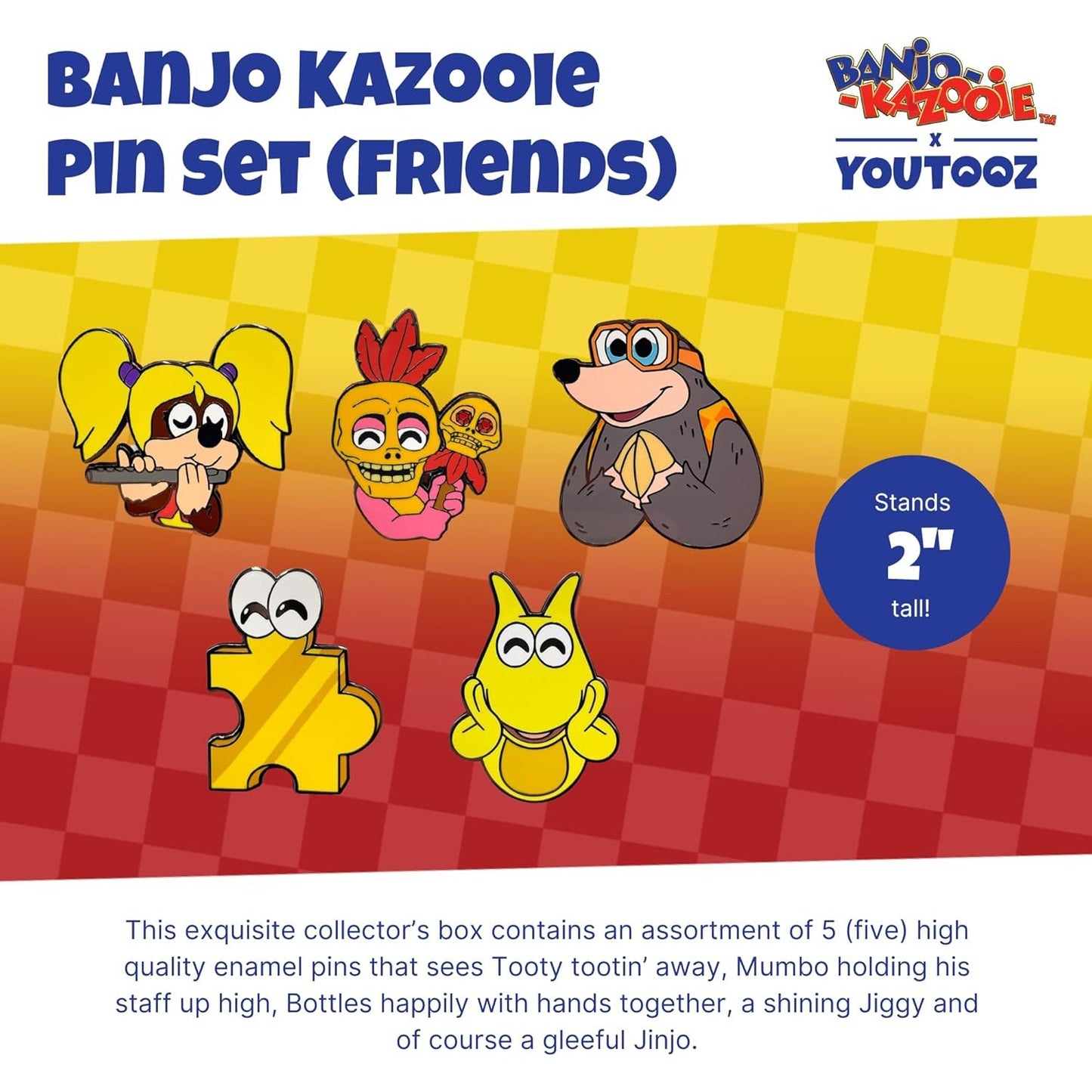 Banjo Kazooie Friends Enamel Pin Set - Youtooz