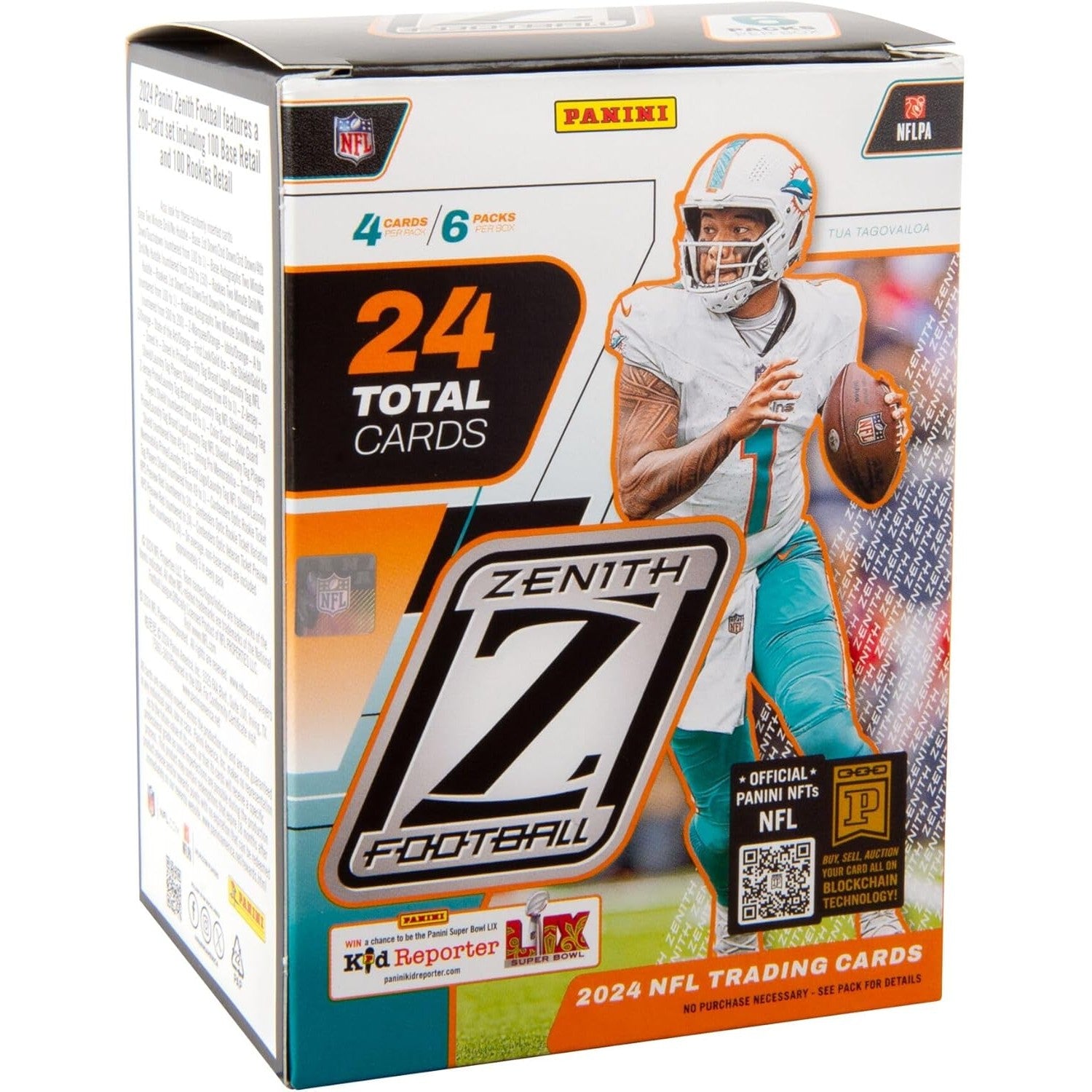 2024 Zenith NFL Football Blaster Box - 6 Packs, 24 Trading Cards - Panini