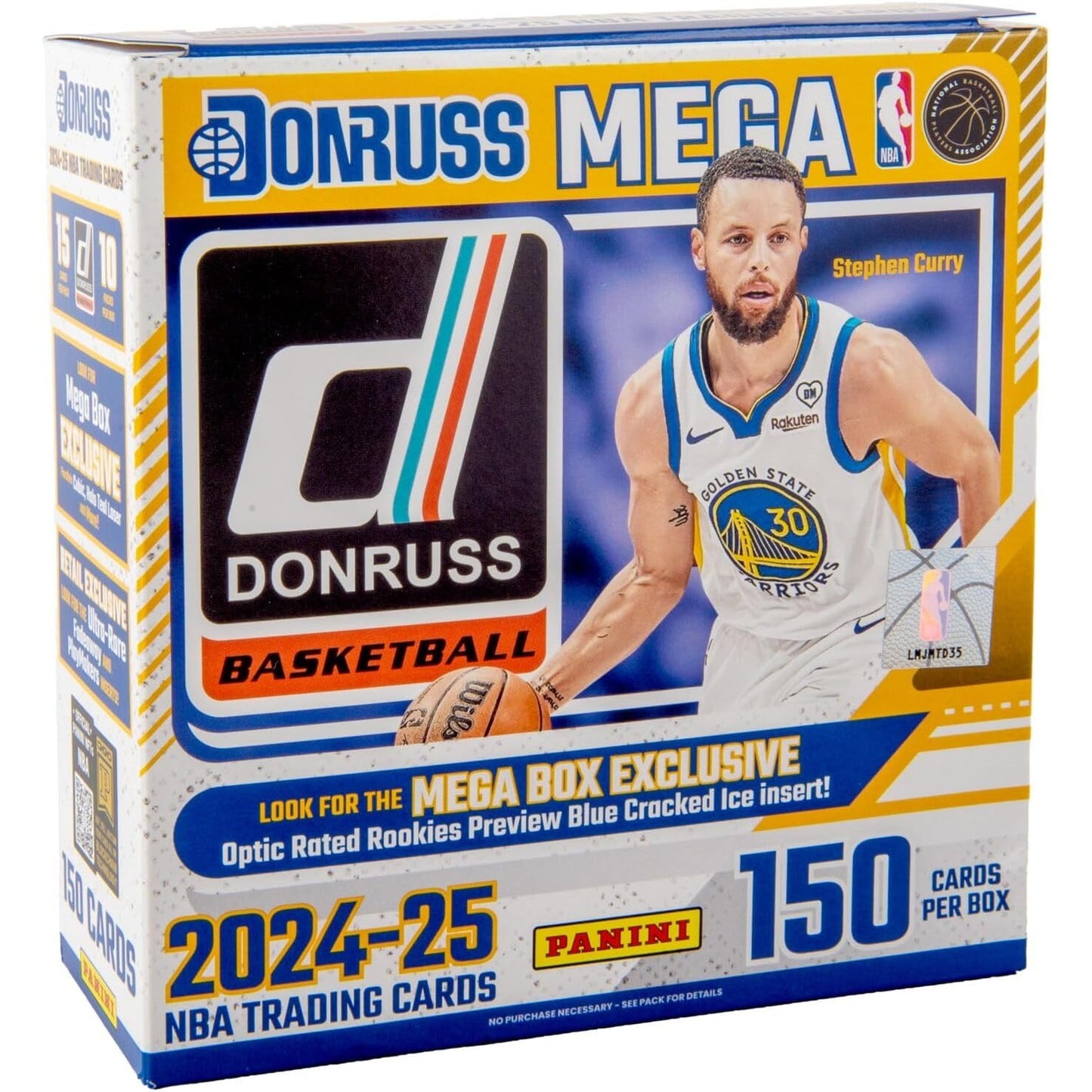 2024-25 Donruss NBA Basketball Trading Cards Mega Box - 10 Packs, 150 Cards - Panini