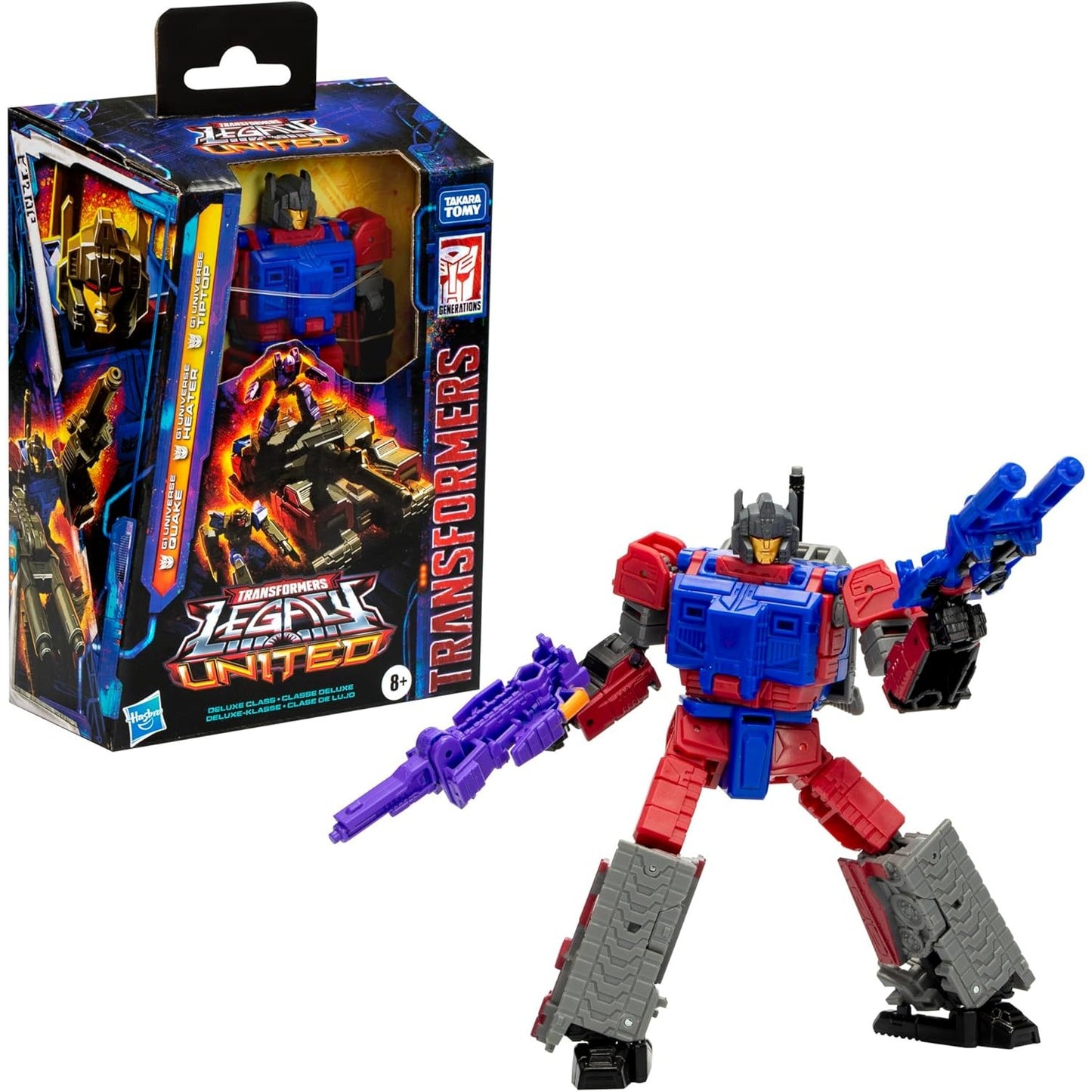 Transformers Deluxe Class G1 Universe Quake Action Figure - Hasbro, Takara Tomy - Legacy United