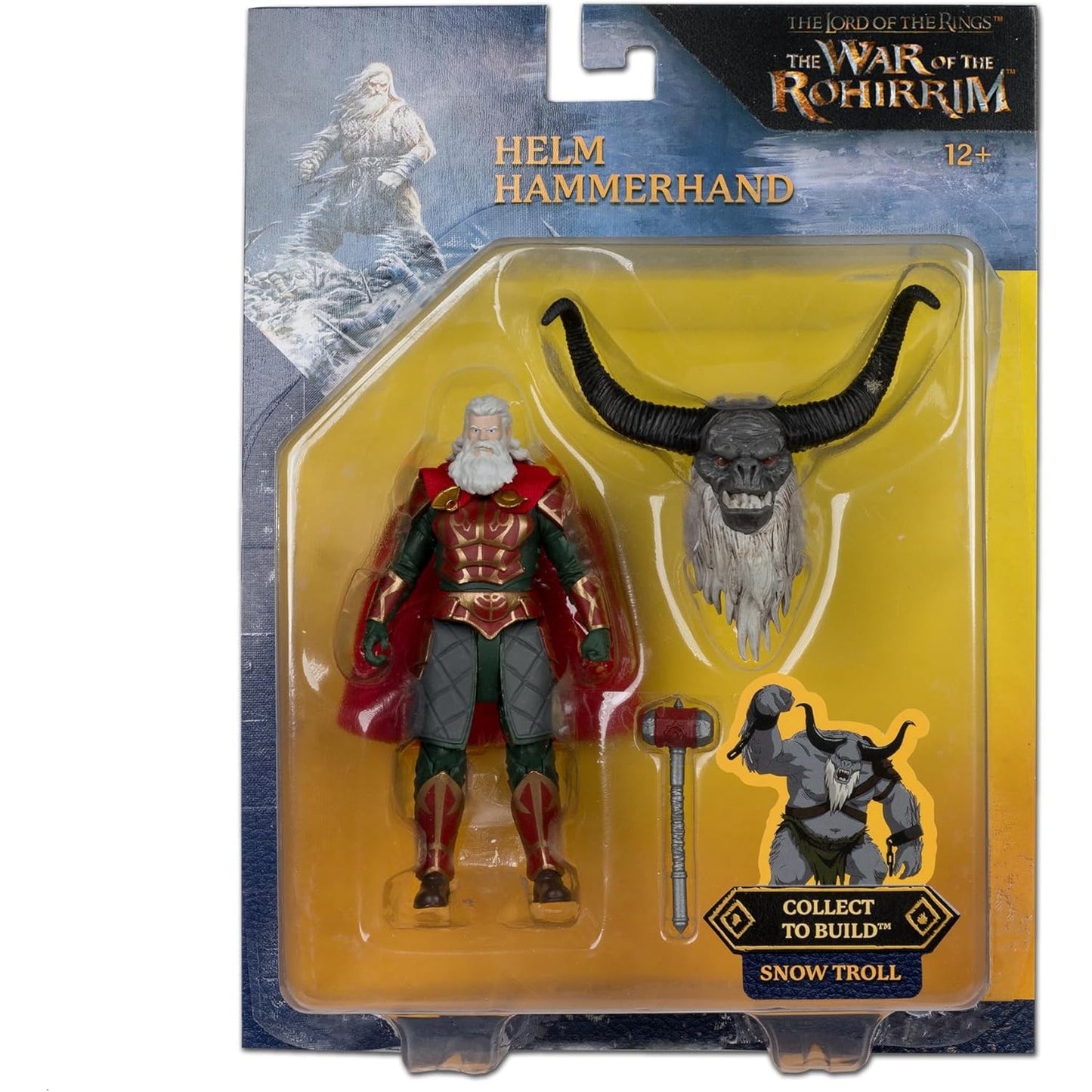 The Lord of the Rings: The War of the Rohirrim Helm Hammerhand Action Figure - McFarlane Toys - Snow Troll BAF