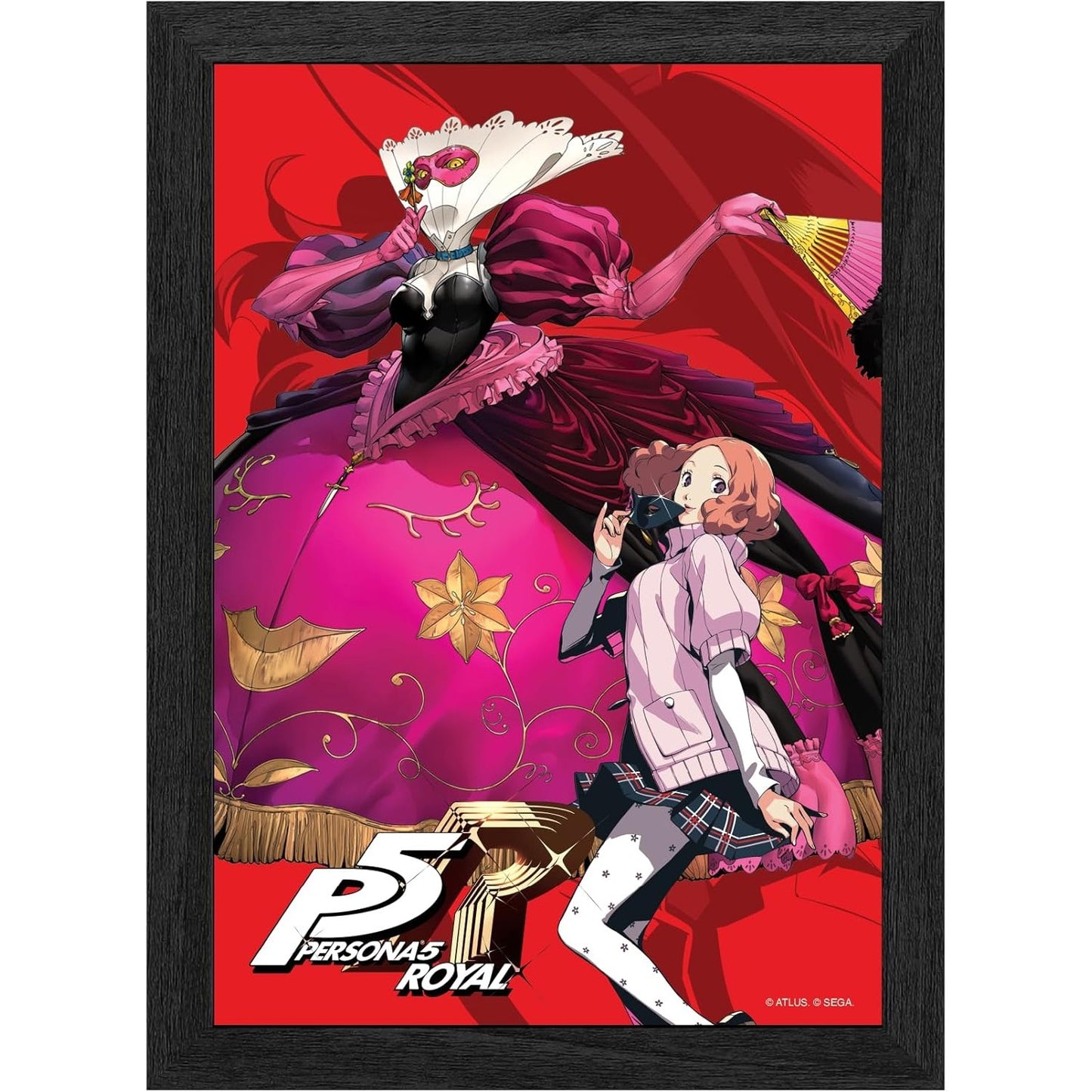 Persona 5 Royal Haru Okumura Codename: Noir Framed Lenticular Poster - Level Up Labs - Pixel Frames PLAX