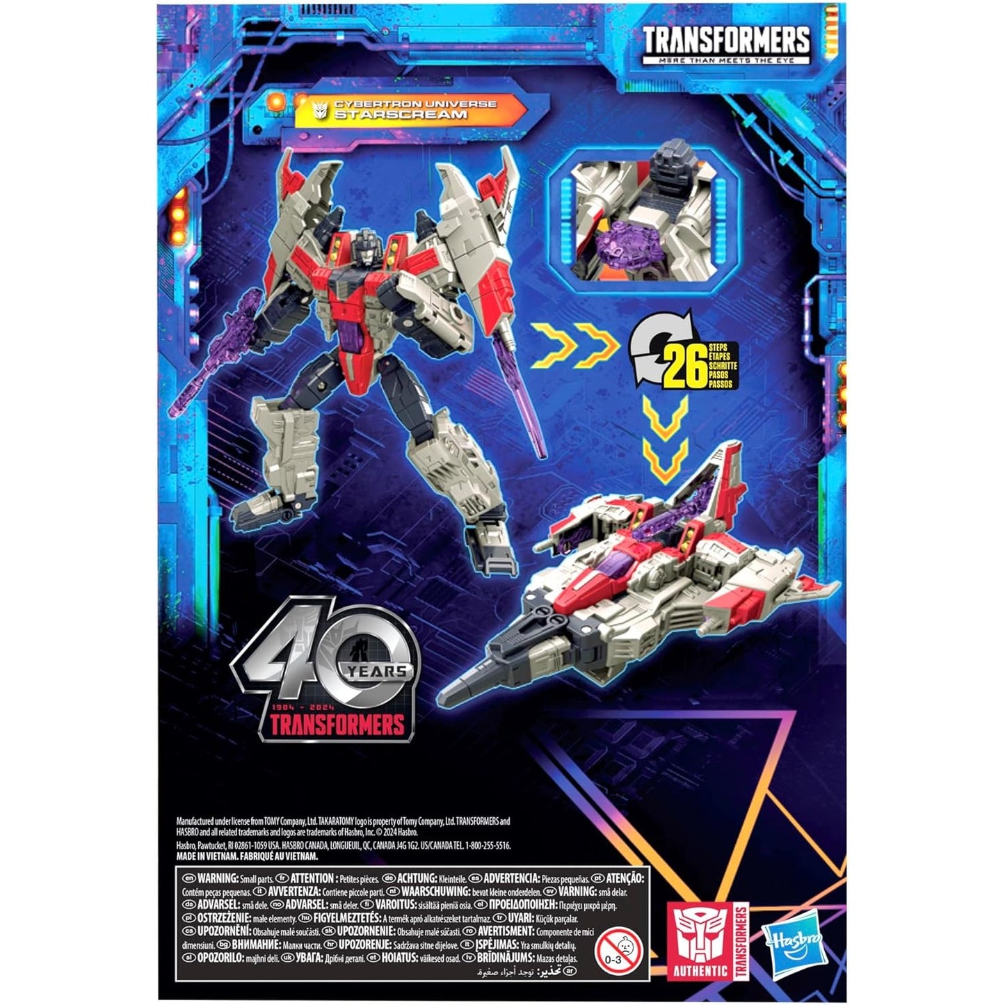 Transformers: Cybertron Universe Voyager Class Starscream Action Figure - Takara Tomy, Hasbro - Legacy United
