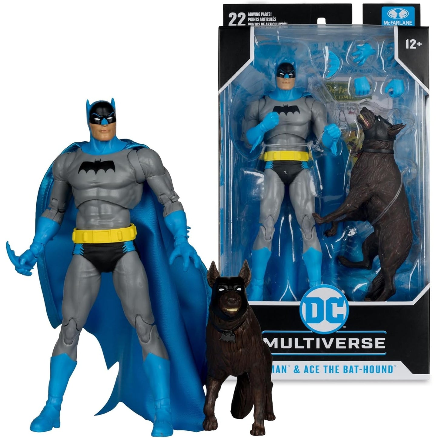 DC Comics Batman & Ace the Bat-Hound Silver Age Action Figure - McFarlane Toys - DC Multiverse