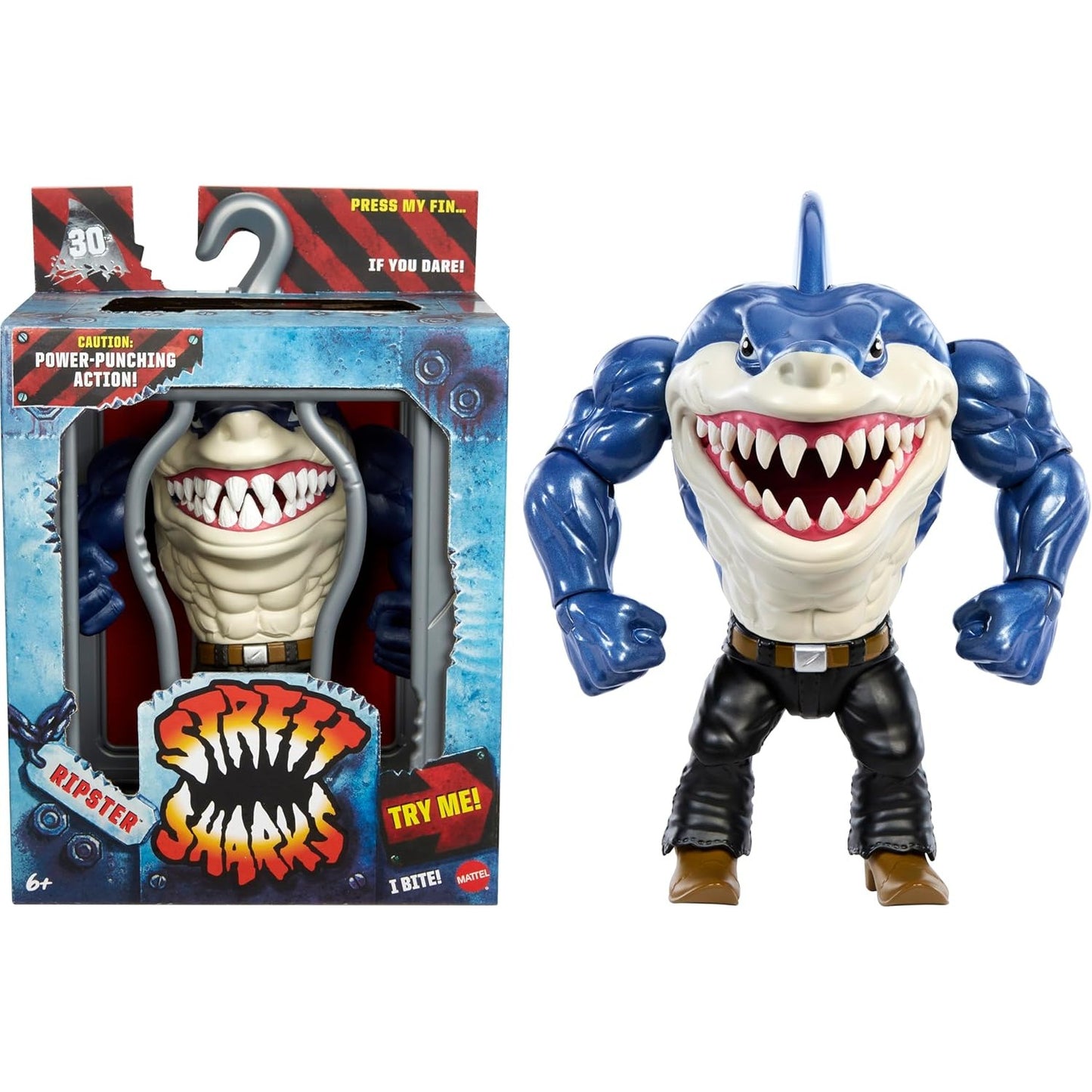 Mattel Street Sharks Ripster Action Figure Toy