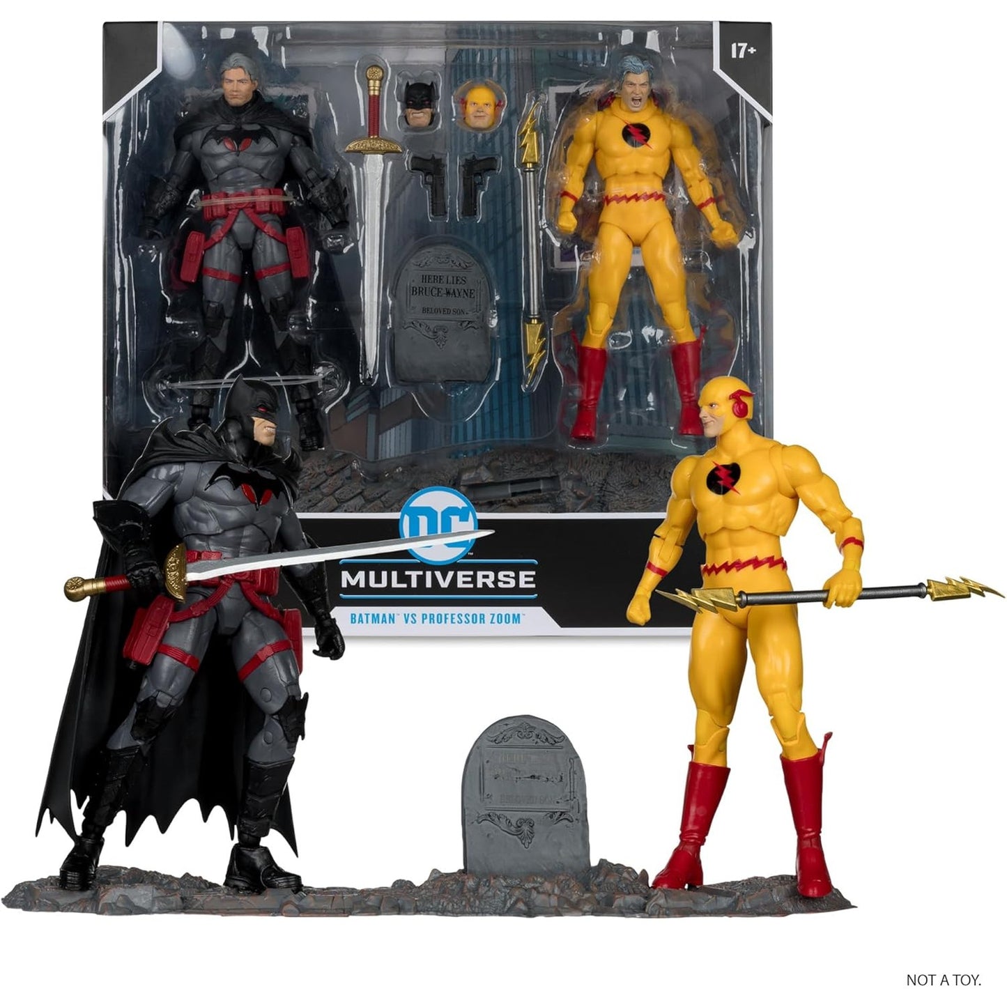 Flashpoint Batman Thomas Wayne vs. Professor Zoom Action Figure 2-Pack - McFarlane Toys - DC Multiverse