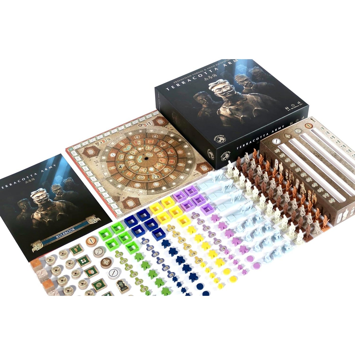 Terracotta Army Ancient China Empire Strategy Game - Board & Dice