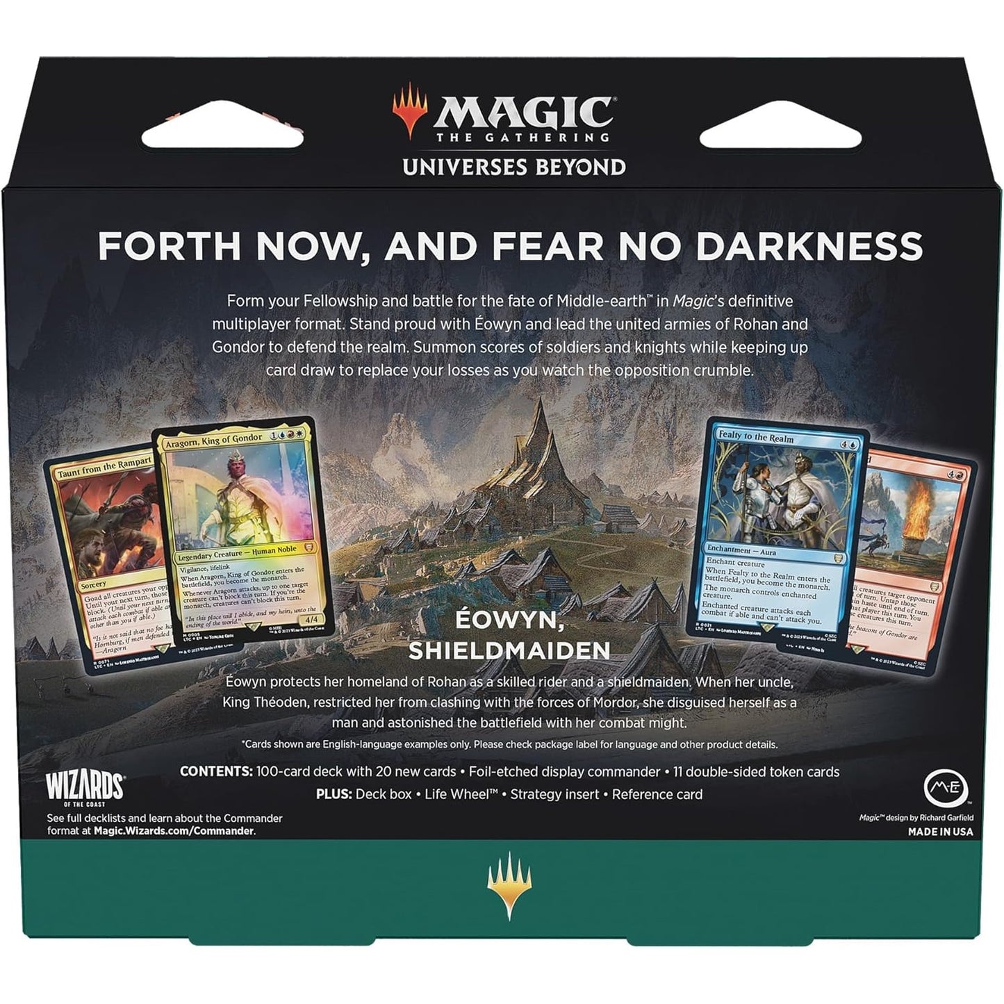 Magic The Gathering The Lord of the Rings Riders of Rohan Commander Deck