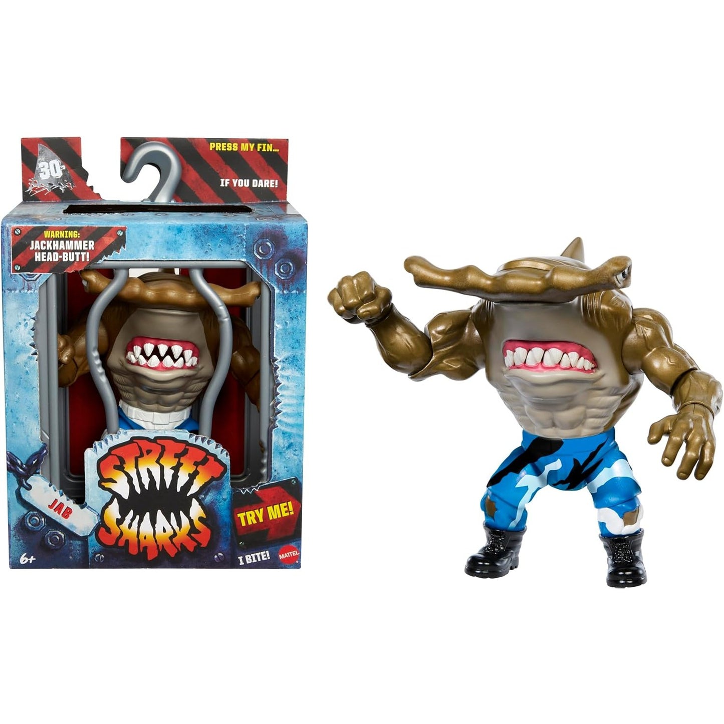 Mattel Street Sharks Jab Action Figure