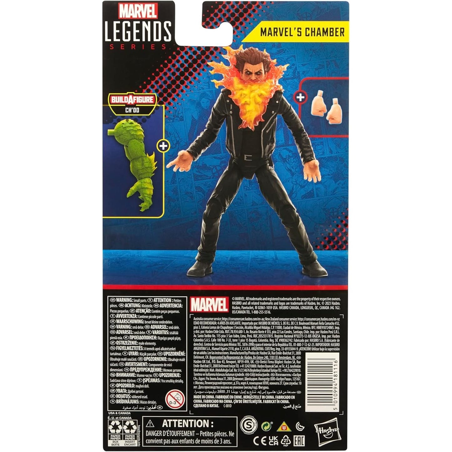 X-Men / Generation X Chamber Action Figure Ch'od BAF - Hasbro - Marvel Legends