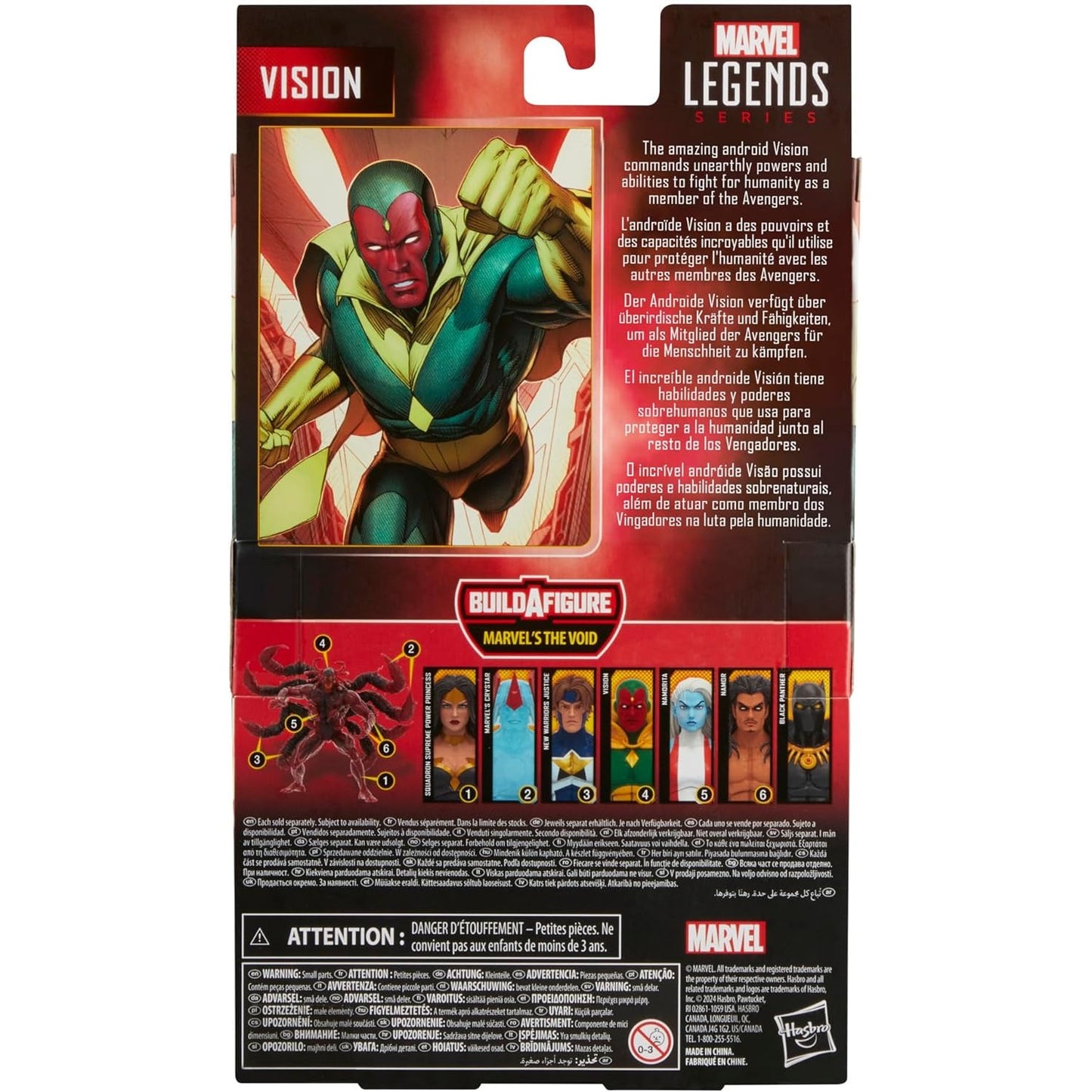 The Vision Action Figure The Void BAF - Hasbro - Marvel Legends