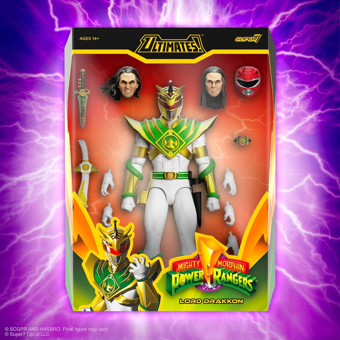 Mighty Morphin Power Rangers Lord Drakkon Action Figure - Super7 - ULTIMATES!