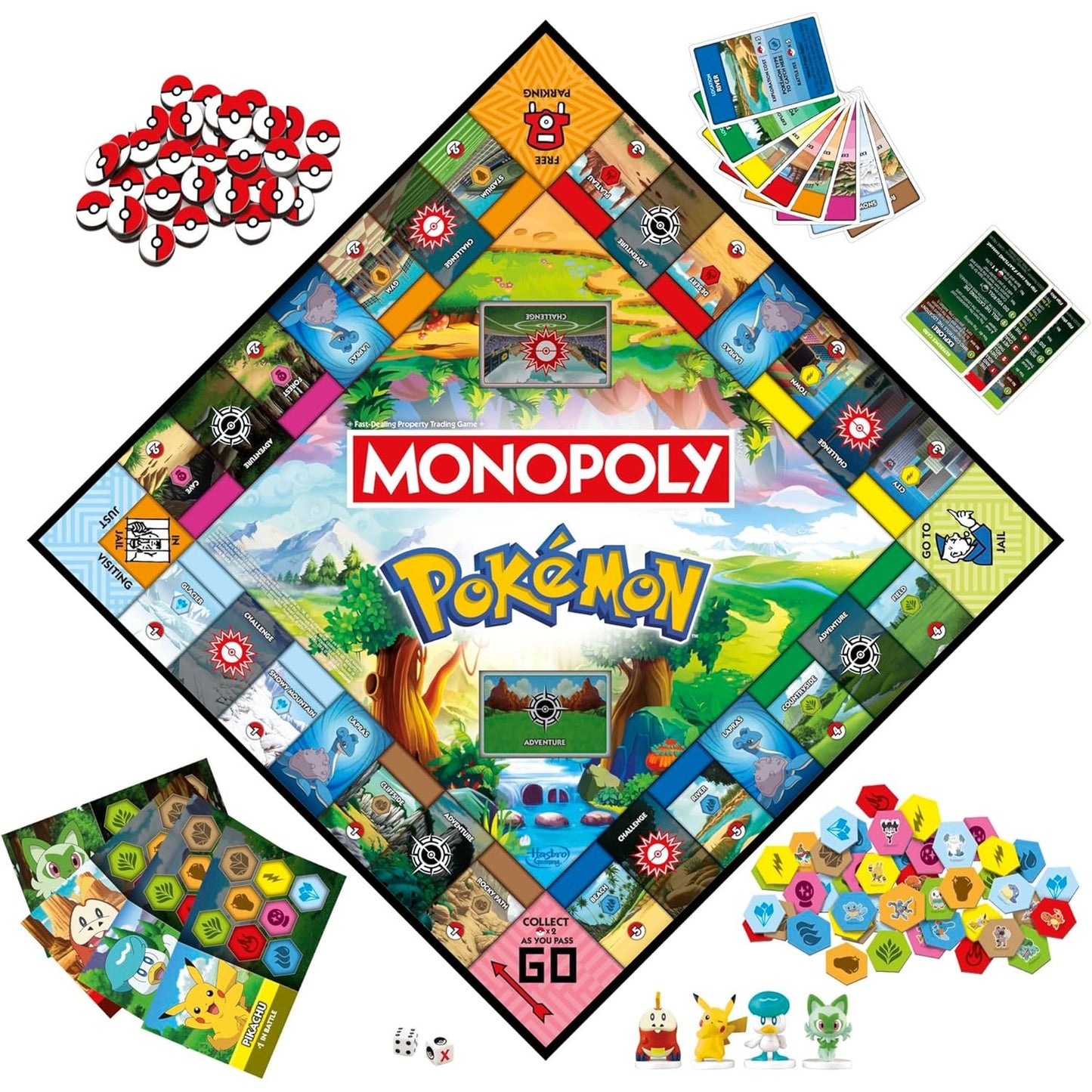 Monopoly: Pokémon Edition Board Game - Hasbro, Nintendo