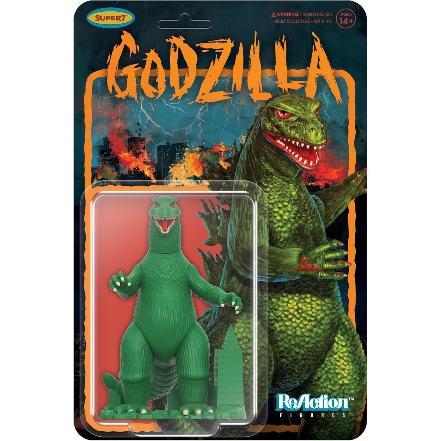 Godzilla Action Figure Model Kit Inspired, On Card - Toho, Super7 - ReAction