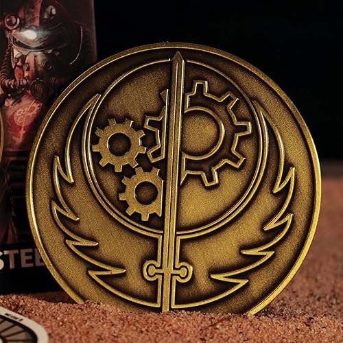 Fallout Brotherhood of Steel Medallion & Vinyl Sticker - Fanattik - Numbered Limited Edition