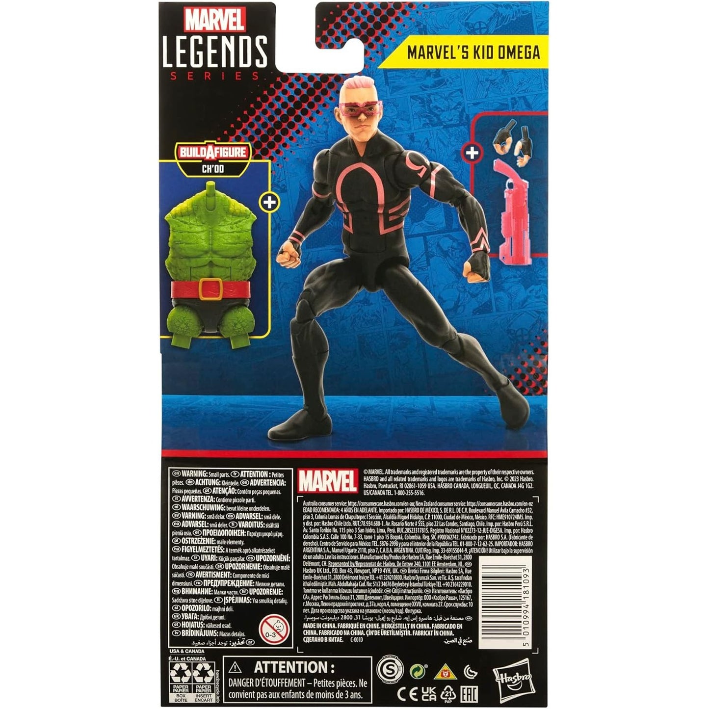 X-Men Marvel Legends Marvel's Kid Omega Action Figure Ch'od BAF - Hasbro - Marvel Legends