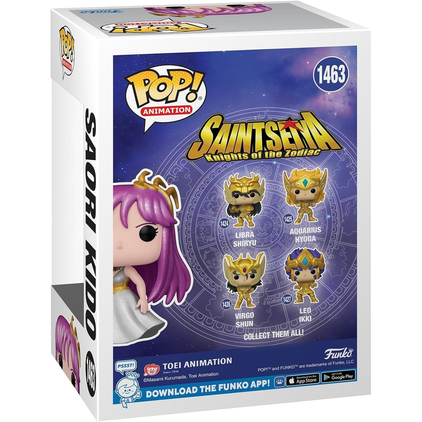 Saint Seiya Athena Saori Kido Vinyl Figure - Funko POP! Animation #1463 - AE Exclusive Diamond Collection Glitter Ver.