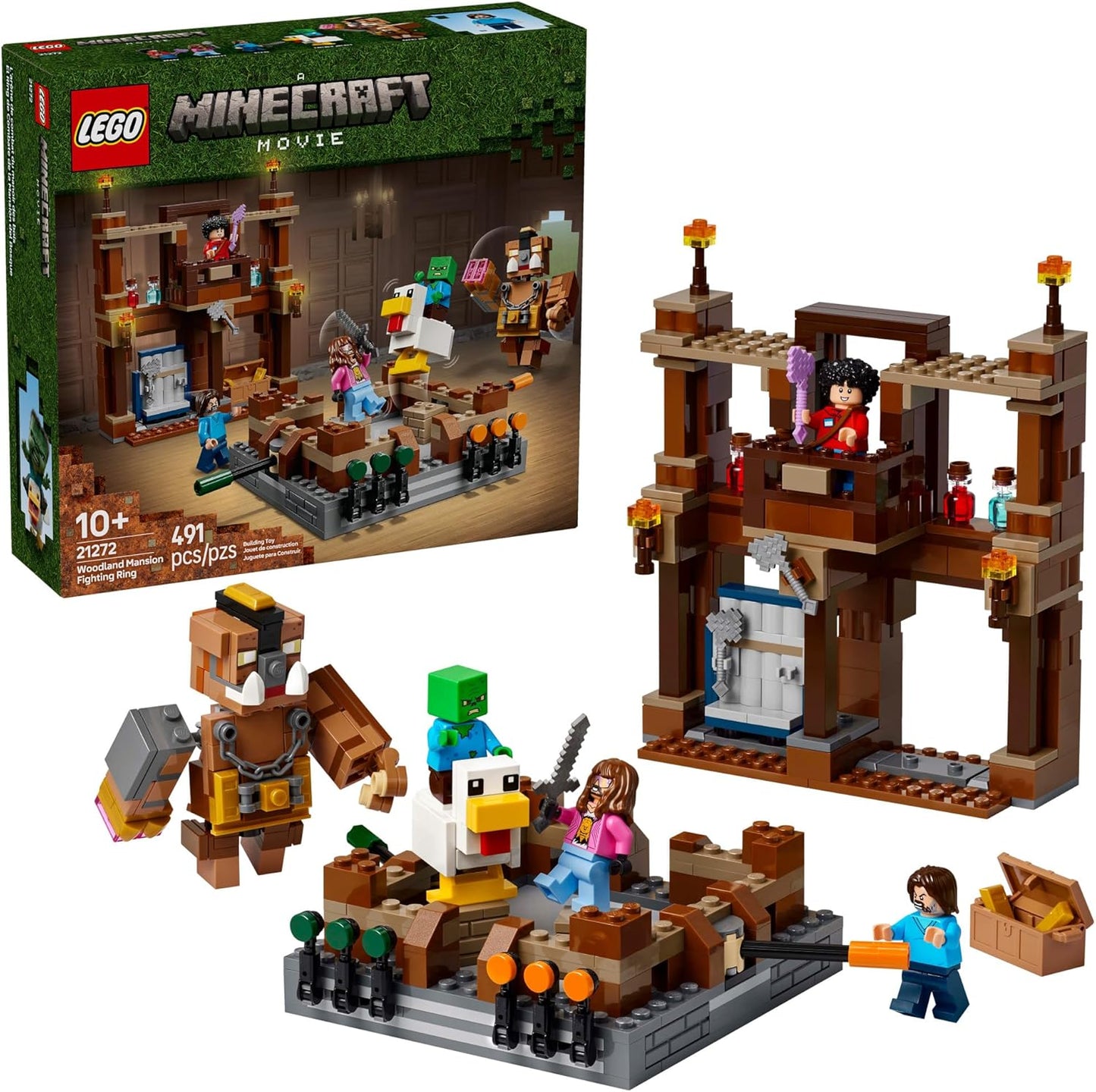 Minecraft Movie Woodland Mansion Fighting Ring Building Toy - LEGO #21272