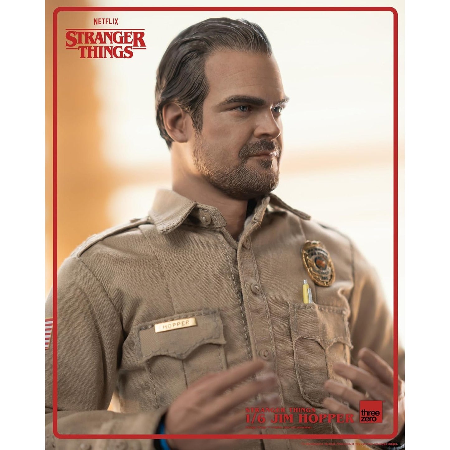 Stranger Things Jim Hopper Season 1 1/6 Scale Figure - Threezero
