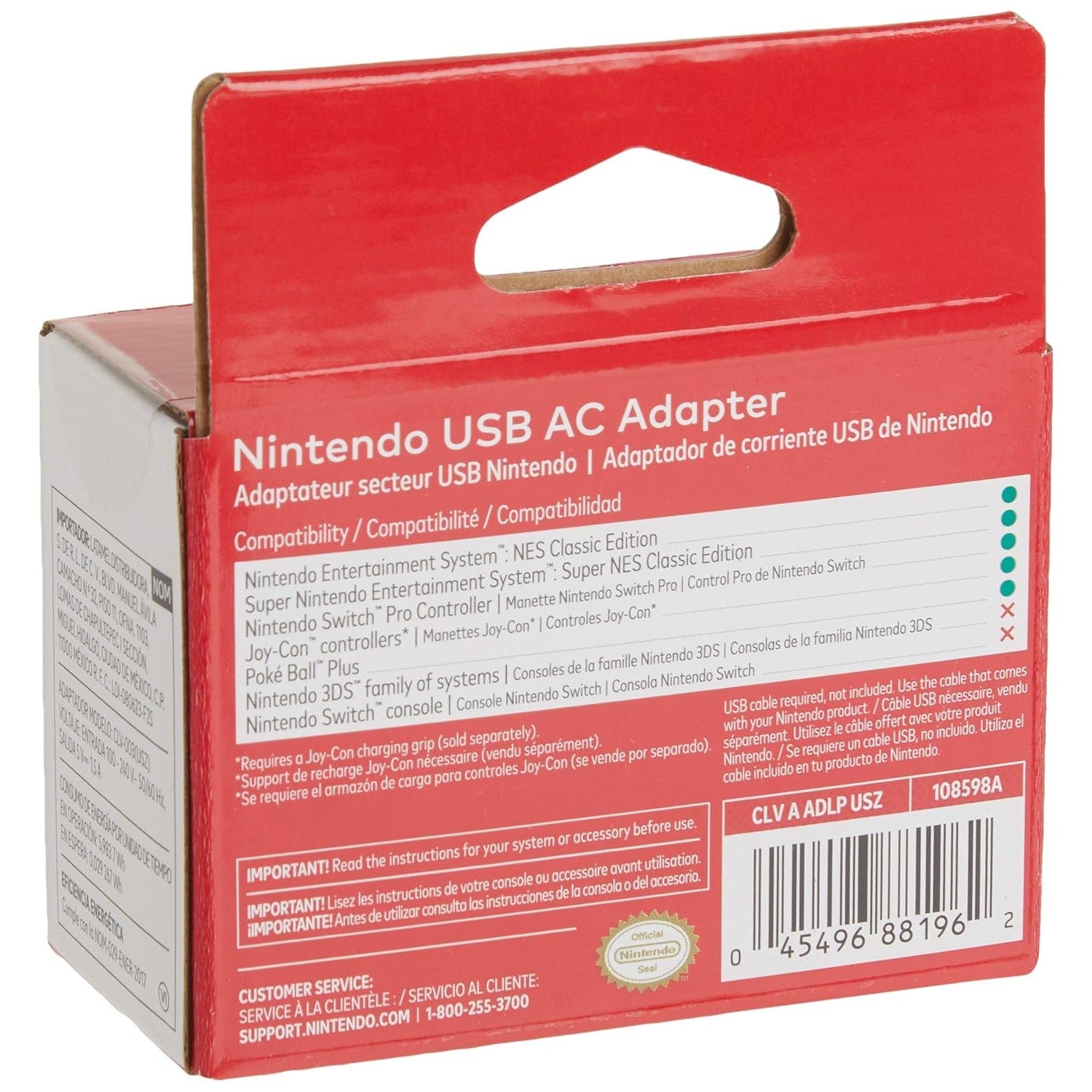 USB AC Adapter - Nintendo Switch - Nintendo