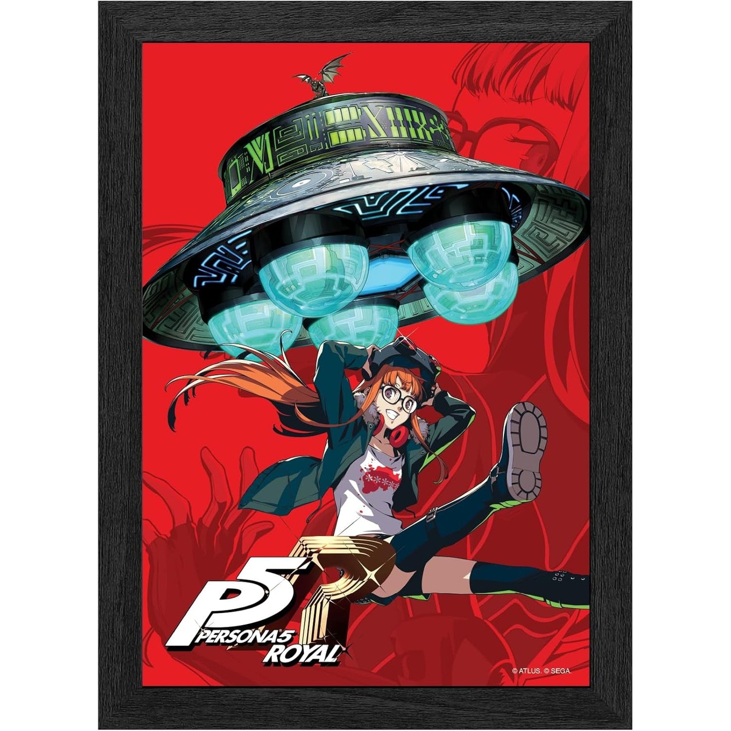 Persona 5 Royal Futaba Sakura Codename: Oracle Framed Lenticular Poster - Level Up Labs - Pixel Frames PLAX