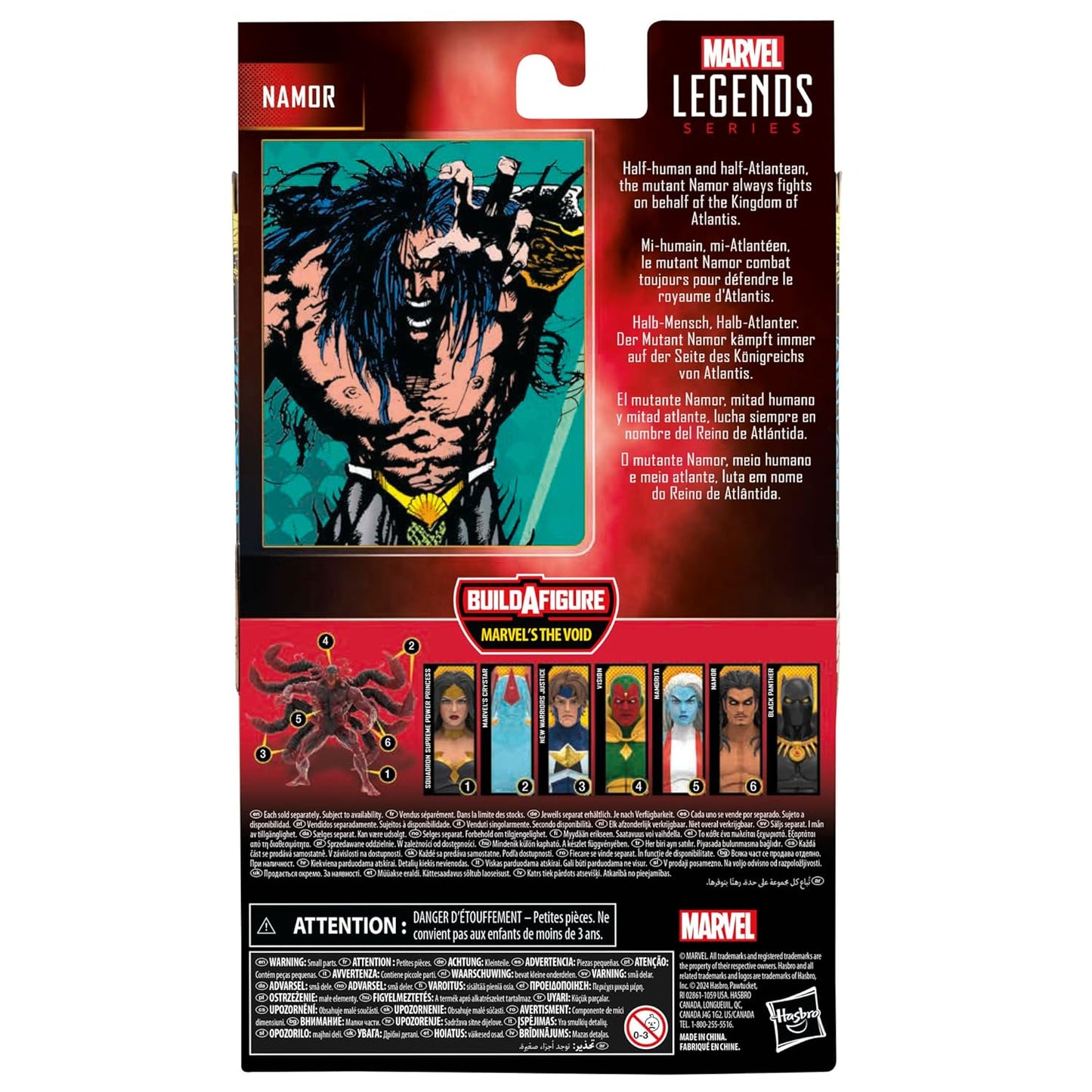 Namor: The Sub-Mariner Namor Action Figure The Void BAF - Hasbro - Marvel Legends