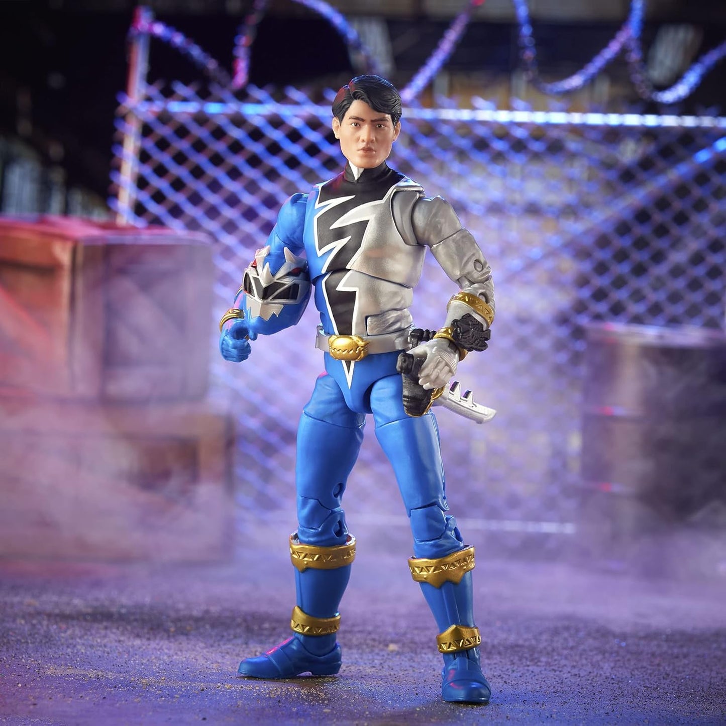 Power Rangers Dino Fury Blue Ranger Action Figure - Hasbro - Lightning Collection