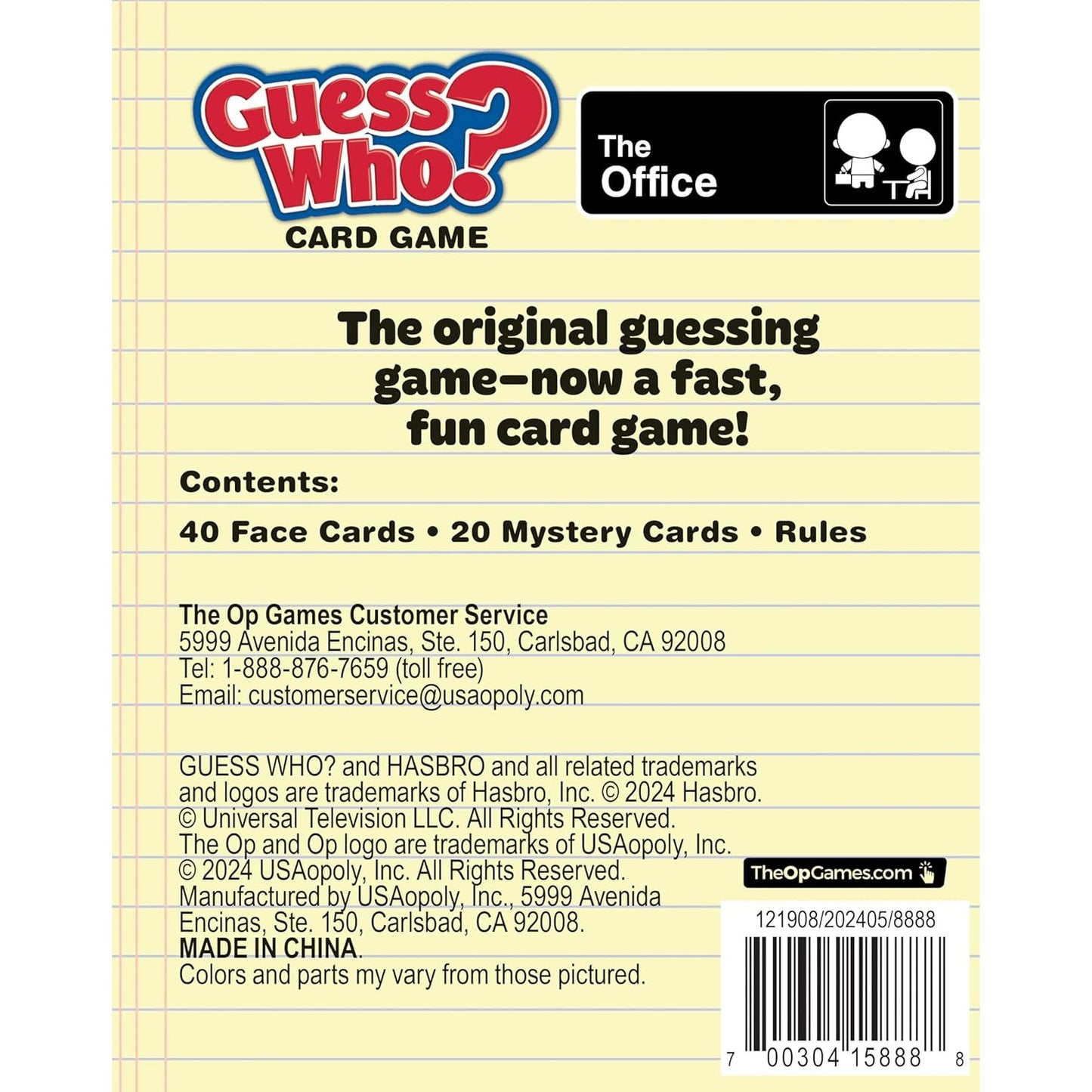 The Office Guess Who? Card Game - USAopoly