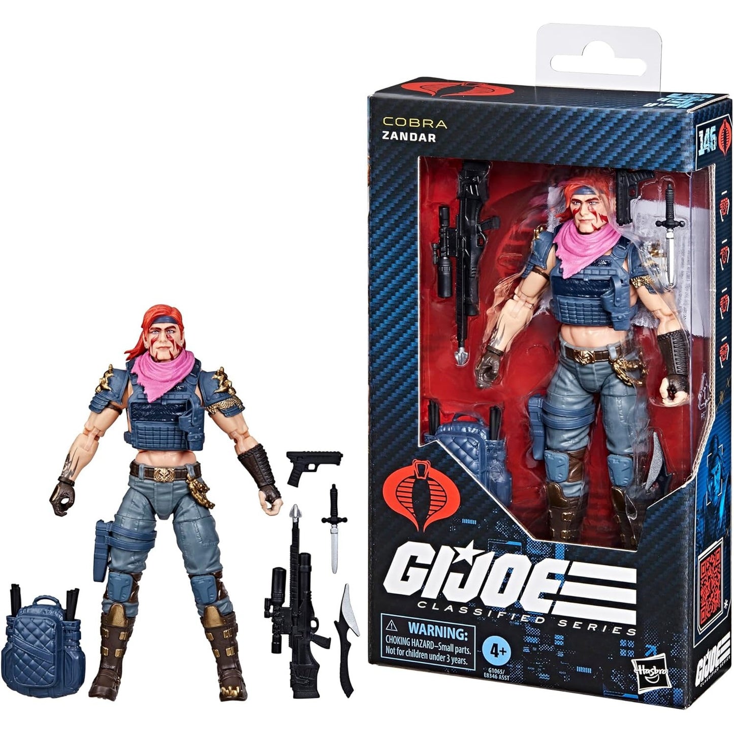 G.I. Joe Cobra Dreadnok Zandar Action Figure - Hasbro - Classified Series