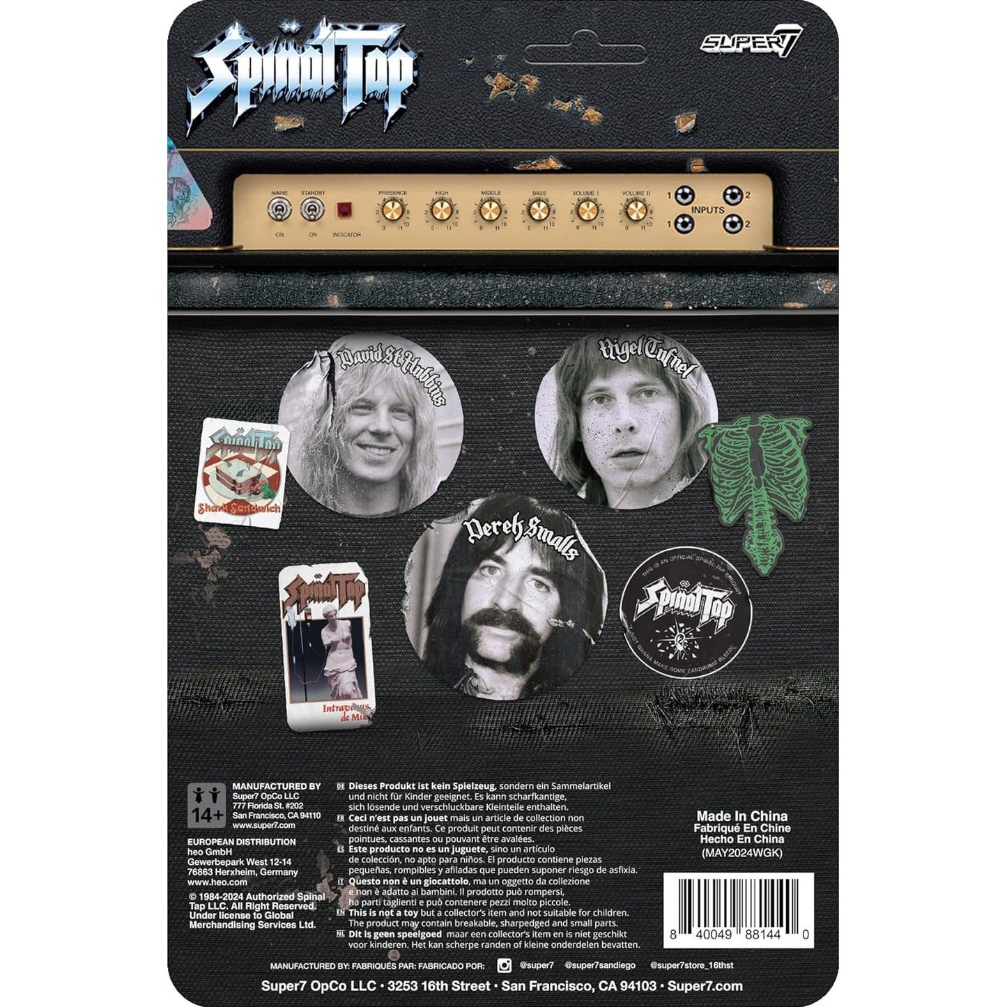 Spinal Tap Derek Smalls Action Figure - Super7 - ReAction