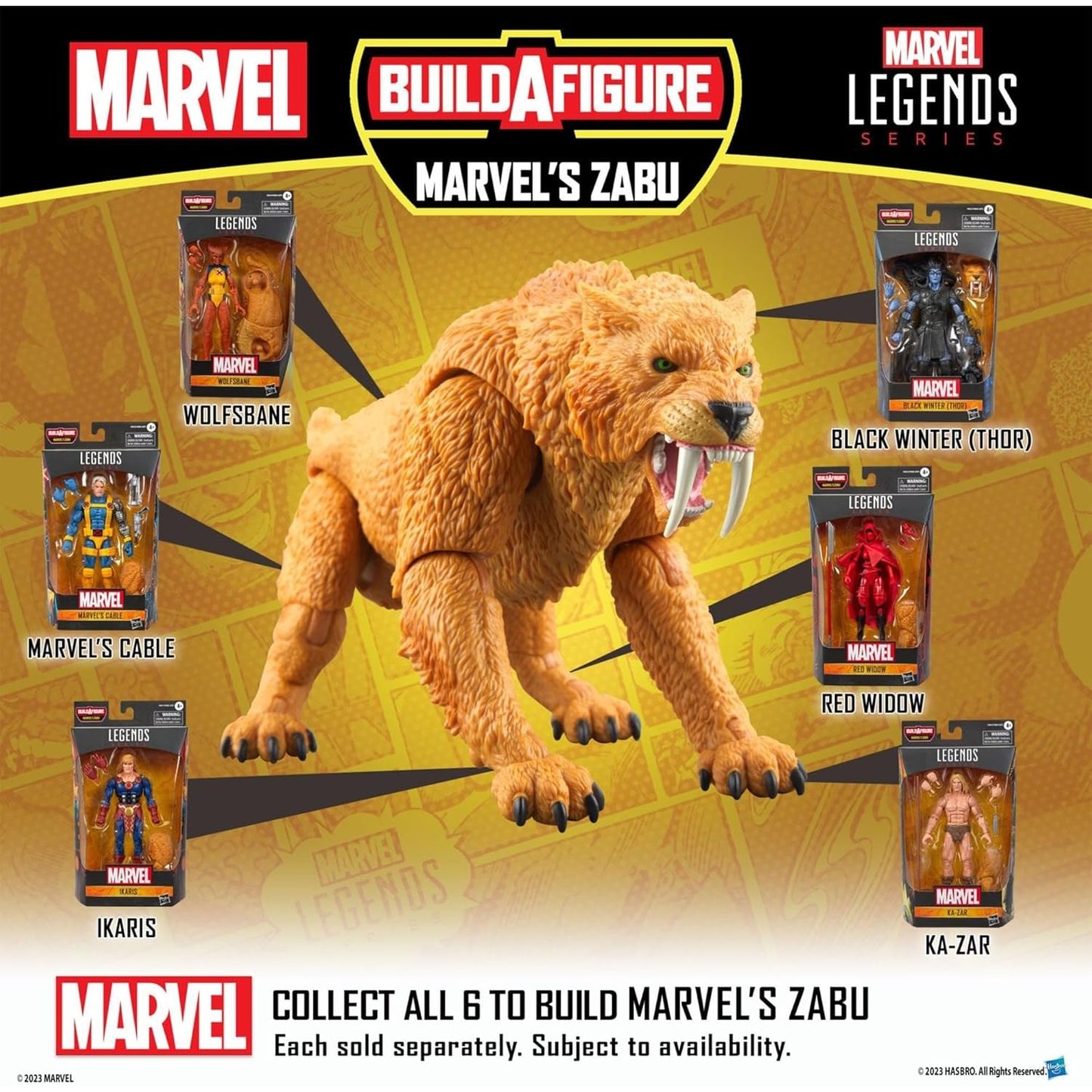 The Eternals Ikaris Action Figure Zabu BAF - Hasbro - Marvel Legends