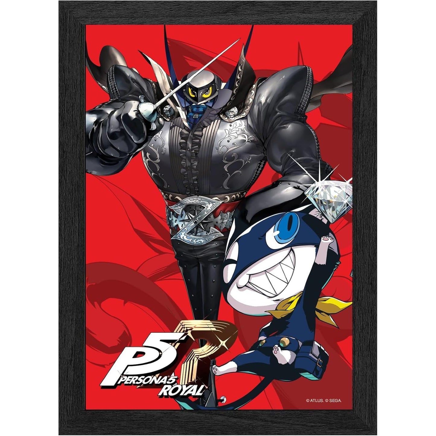 Persona 5 Royal Morgana Codename: Mona Framed Lenticular Poster - Level Up Labs - Pixel Frames PLAX