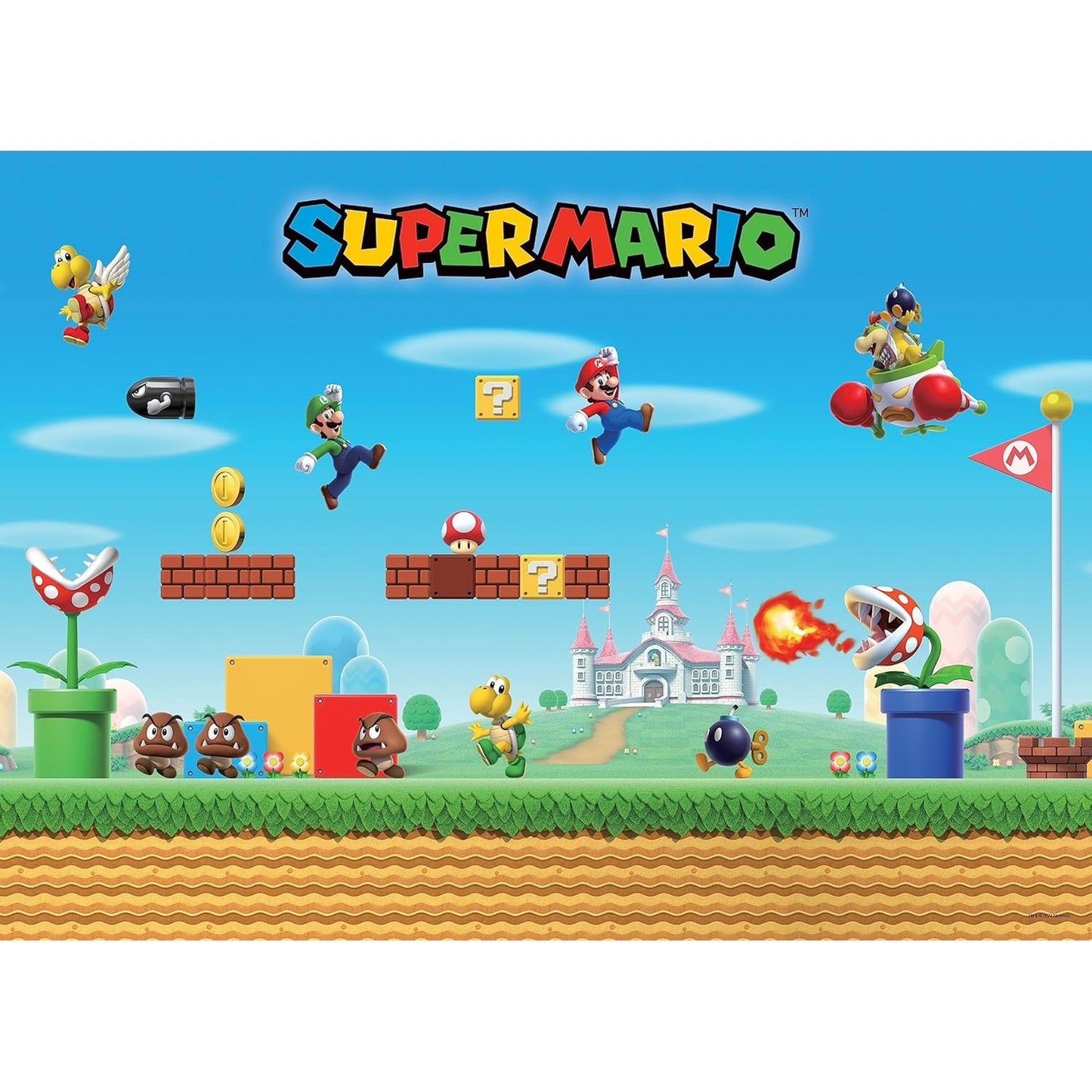 Super Mario Mayhem 1,000 Piece Jigsaw Puzzle - USAopoly