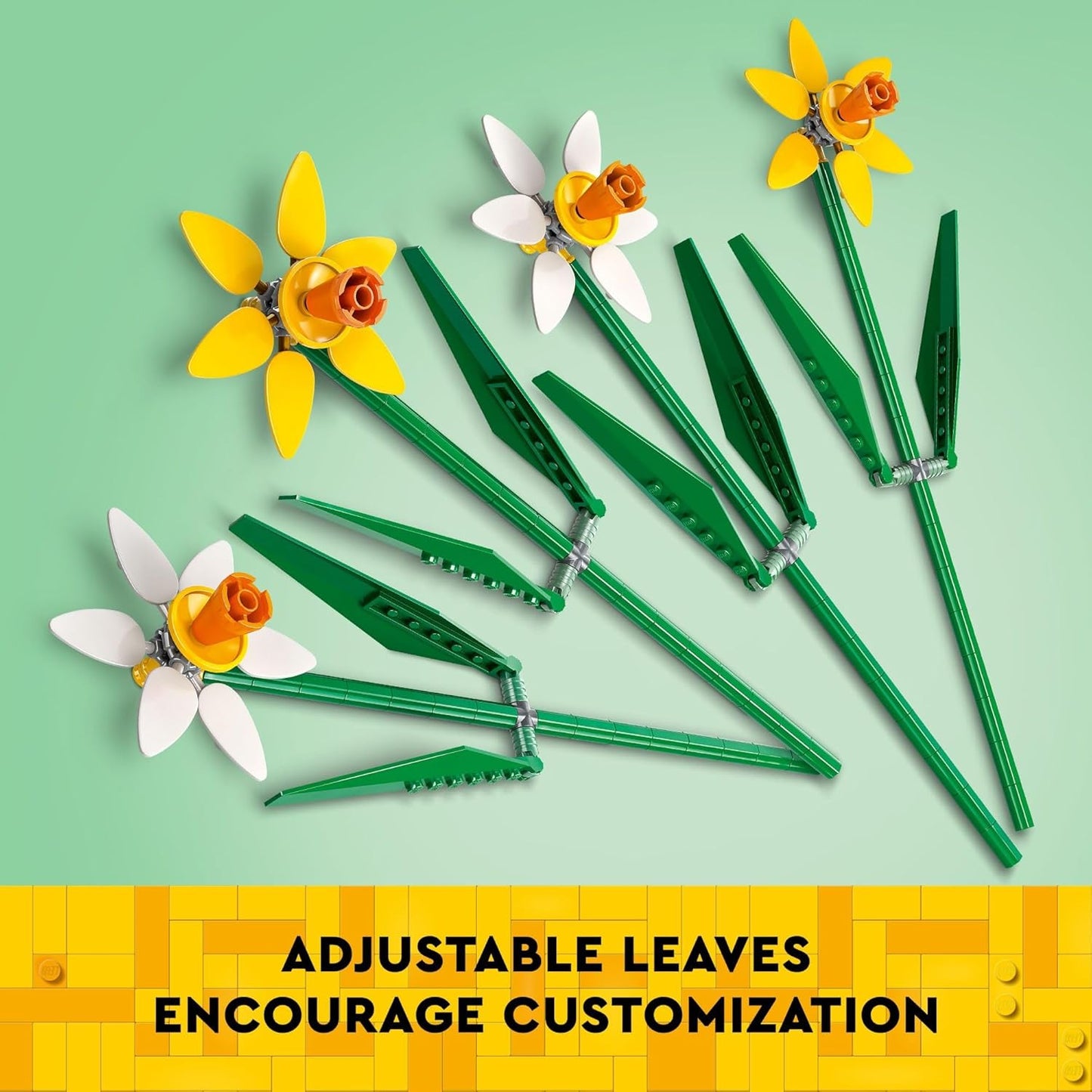 LEGO Daffodils Flower Building Toy - 216 Pieces, Ages 8+ - LEGO #40747