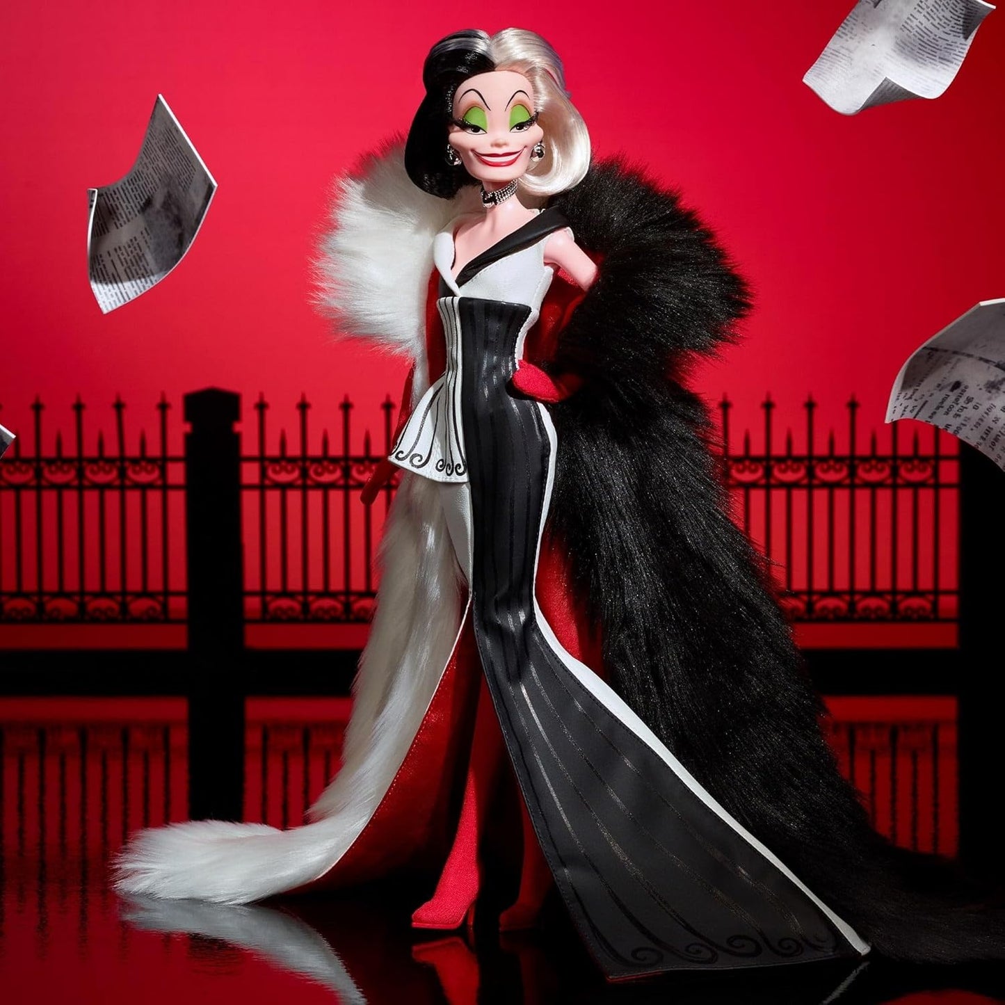 One Hundred and One Dalmatians Cruella De Vil Doll - Mattel Creations - Disney Darkness Descends Series