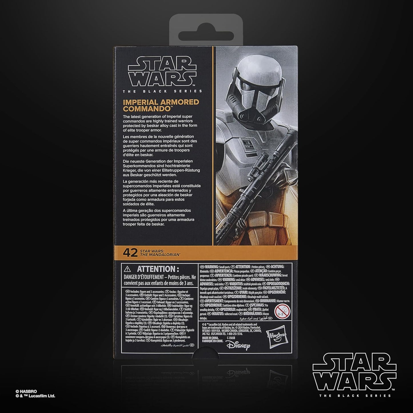 Star Wars: The Mandalorian 6" Imperial Armored Commando Action Figure - Hasbro - Star Wars: The Black Series