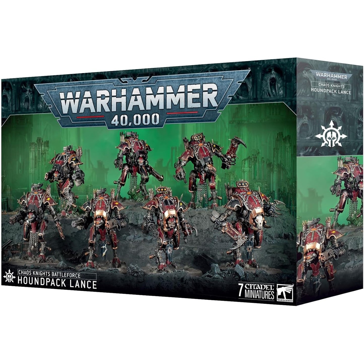 Warhammer 40,000 Chaos Knights Battleforce Houndpack Lance - 7 Citadel Miniatures - Games Workshop