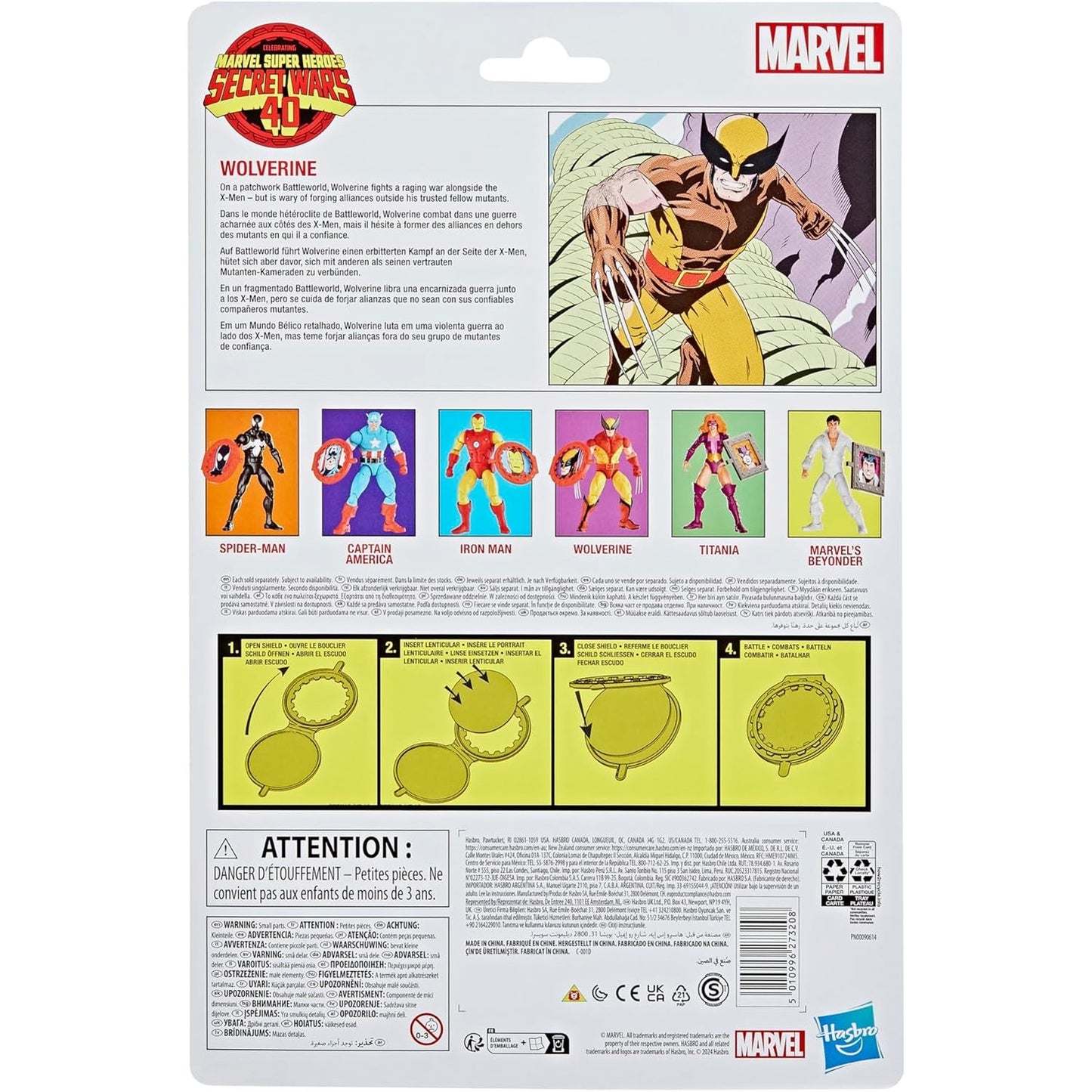 Secret Wars Wolverine Action Figure - Hasbro - Marvel Legends