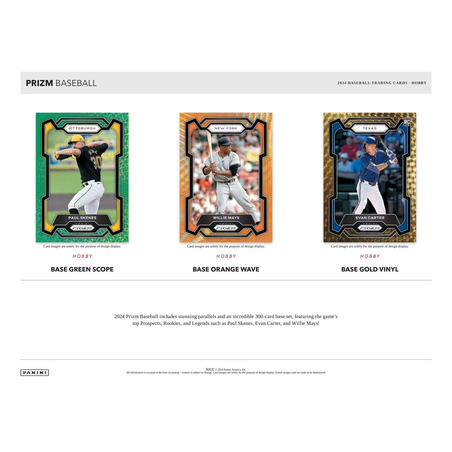 2024 Prizm Baseball Hobby Pack - 12 Cards - Panini