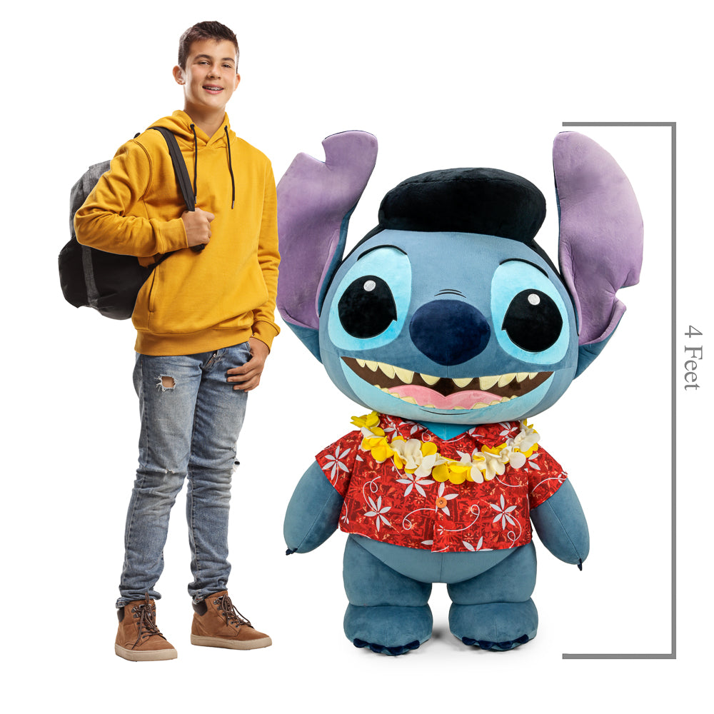 Lilo & Stitch Elvis Blue Hawaiian Stitch 4' Plush - Kidrobot Disney Stitch Inspired by Elvis Collection