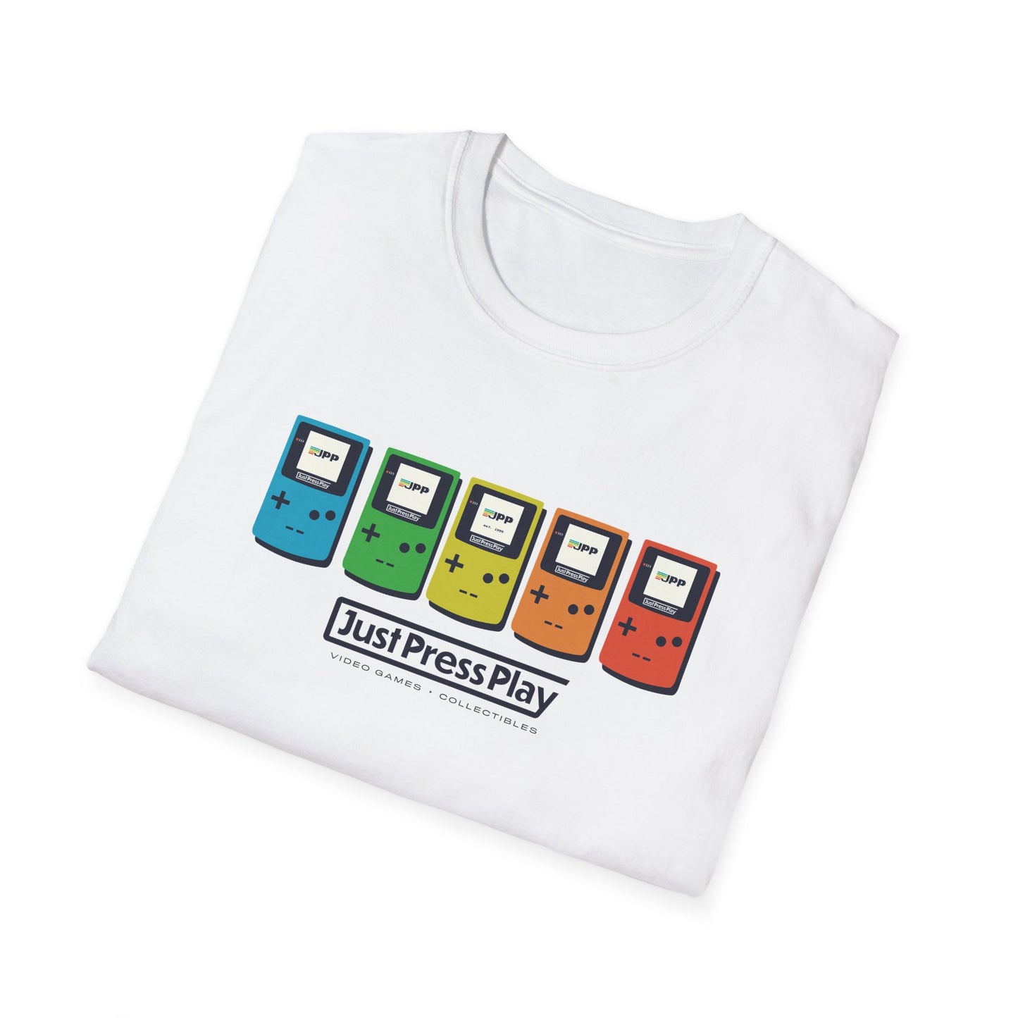 Just Press Play Unisex Softstyle T-Shirt - GBC