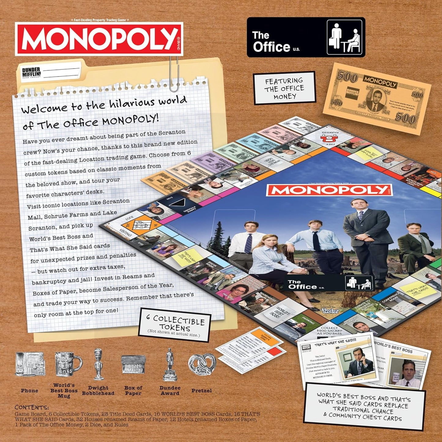 Monopoly: The Office Edition Board Game - Hasbro, USAopoly